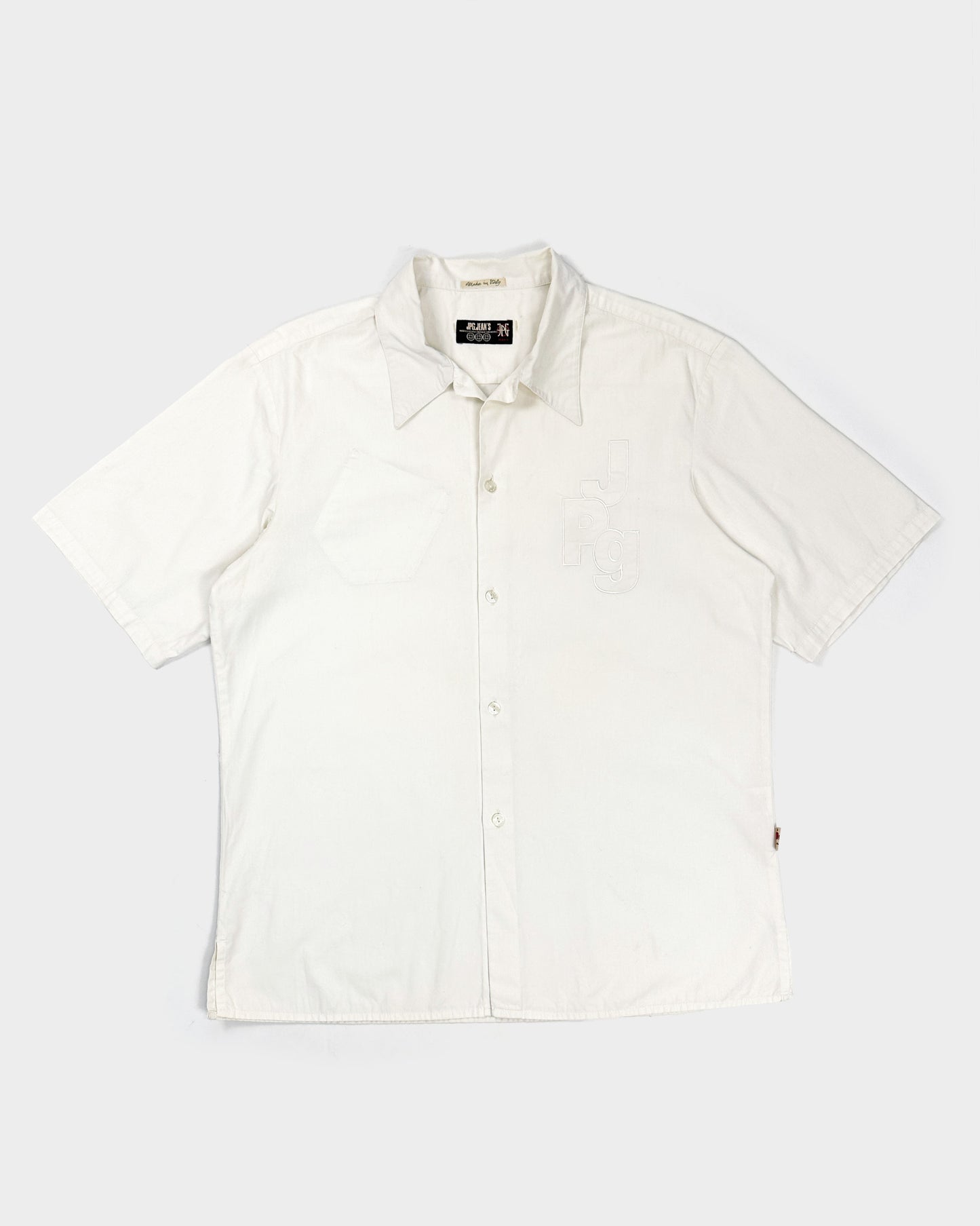 Jean Paul Gaultier White Short Sleeve Shirt 1990's