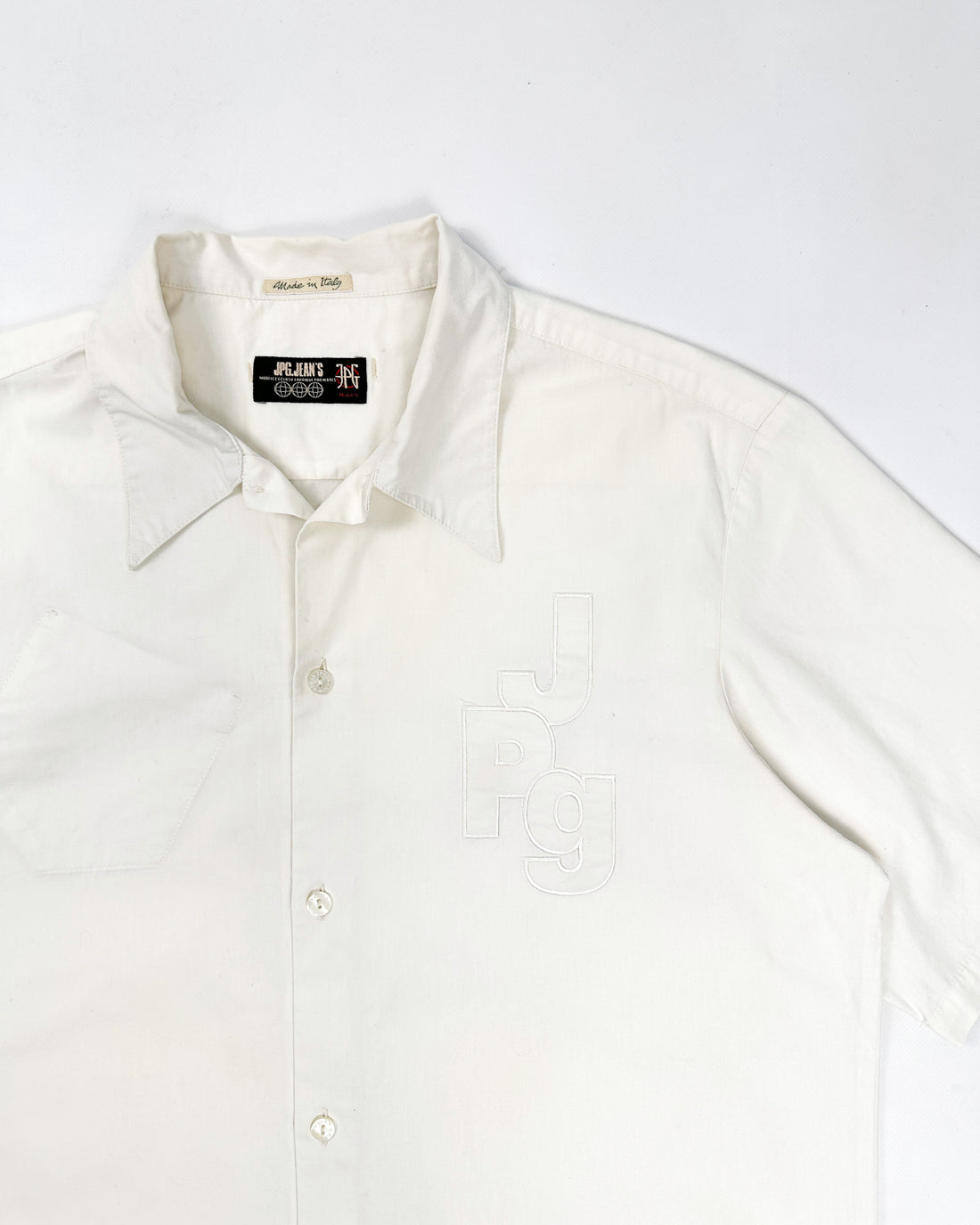 Jean Paul Gaultier White Short Sleeve Shirt 1990's