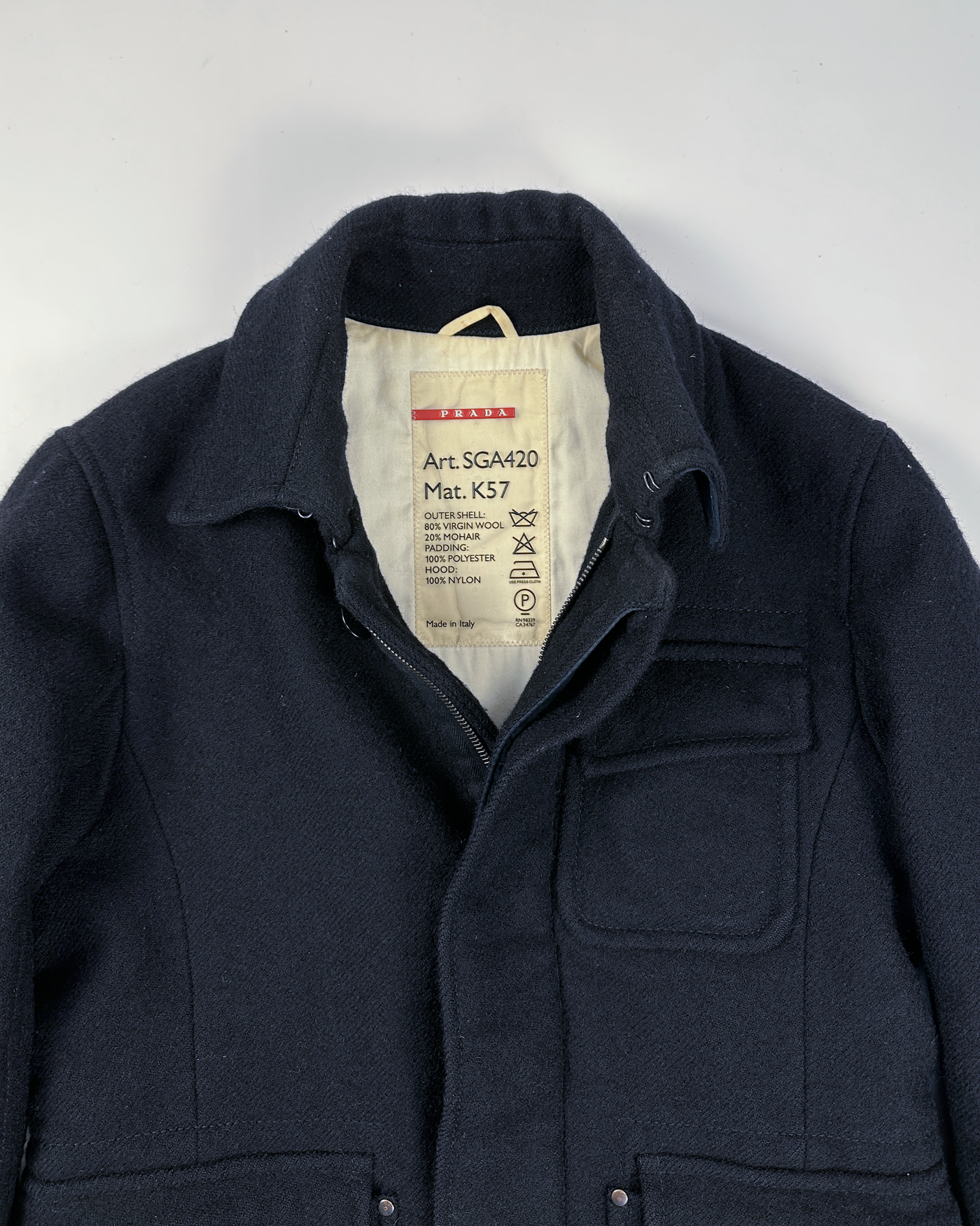 Prada Wool + Mohair Straight Jacket 2000's