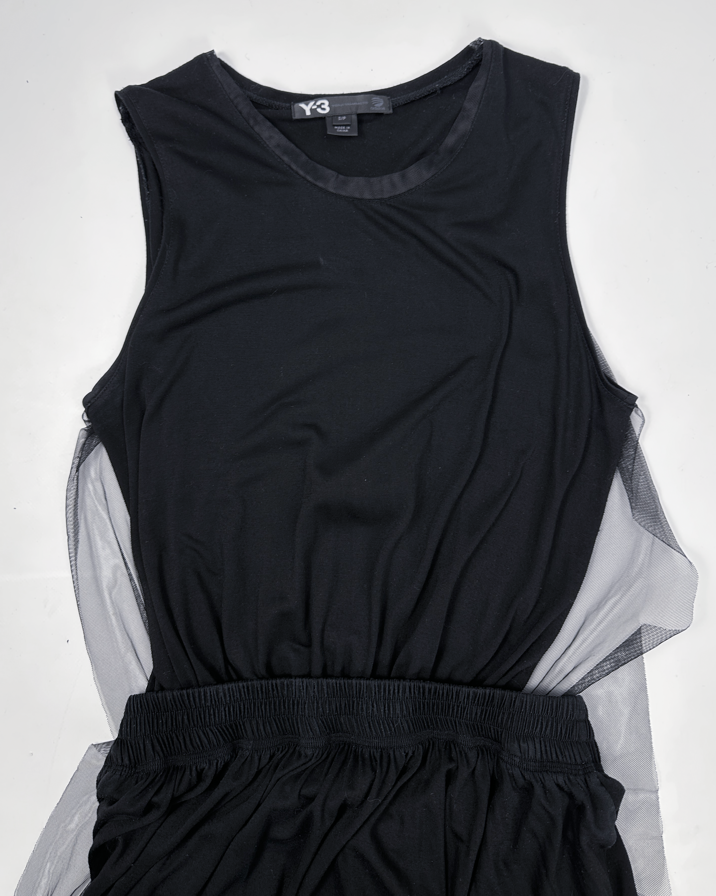 Yohji Yamamoto X Adidas (Y-3) Mesh Layer Black Dress 2015