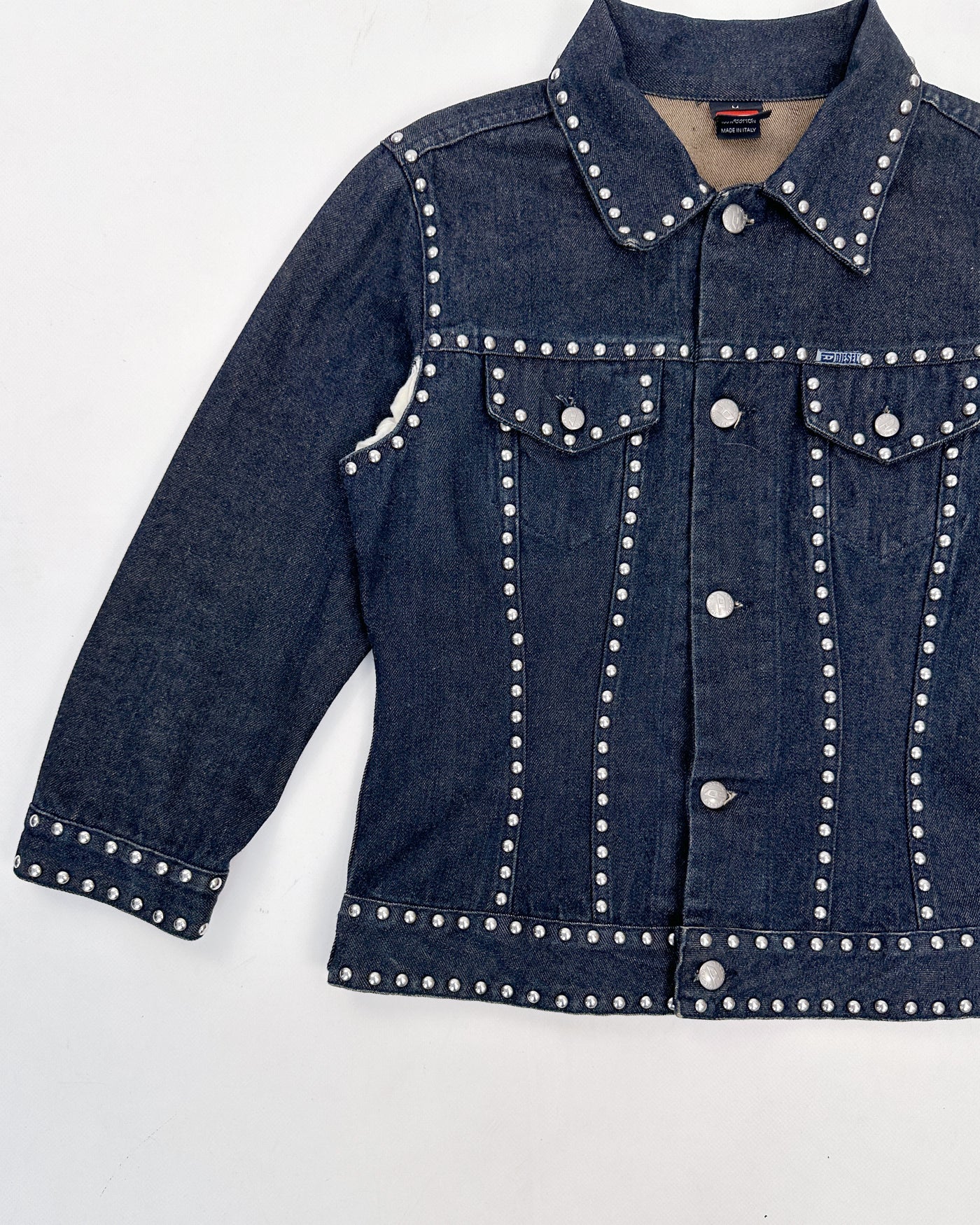 Diesel Metallic Heavy Denim Trucker Jacket 1990's