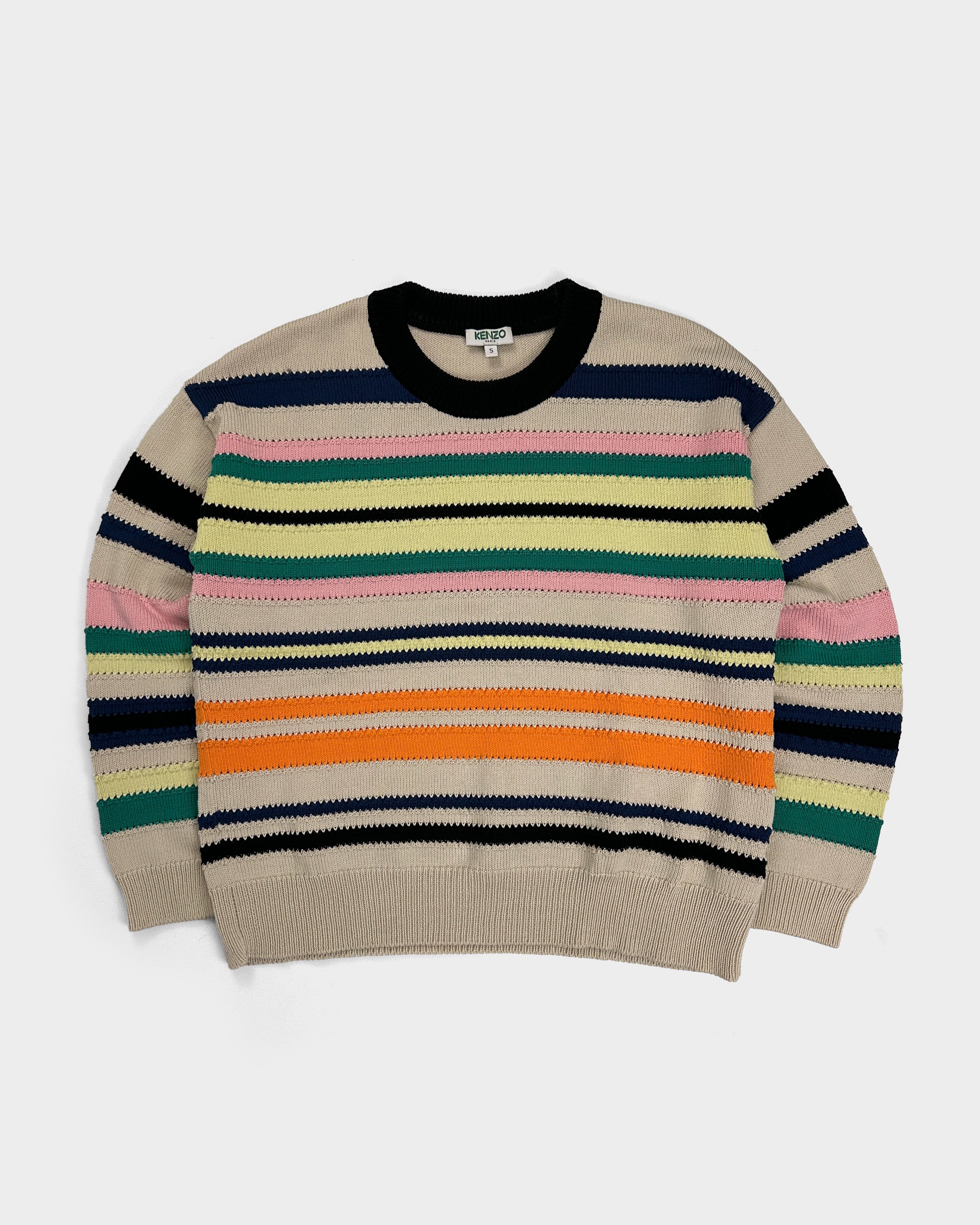 Kenzo Multicolor Stripes Knit 2000's - Vintagetts