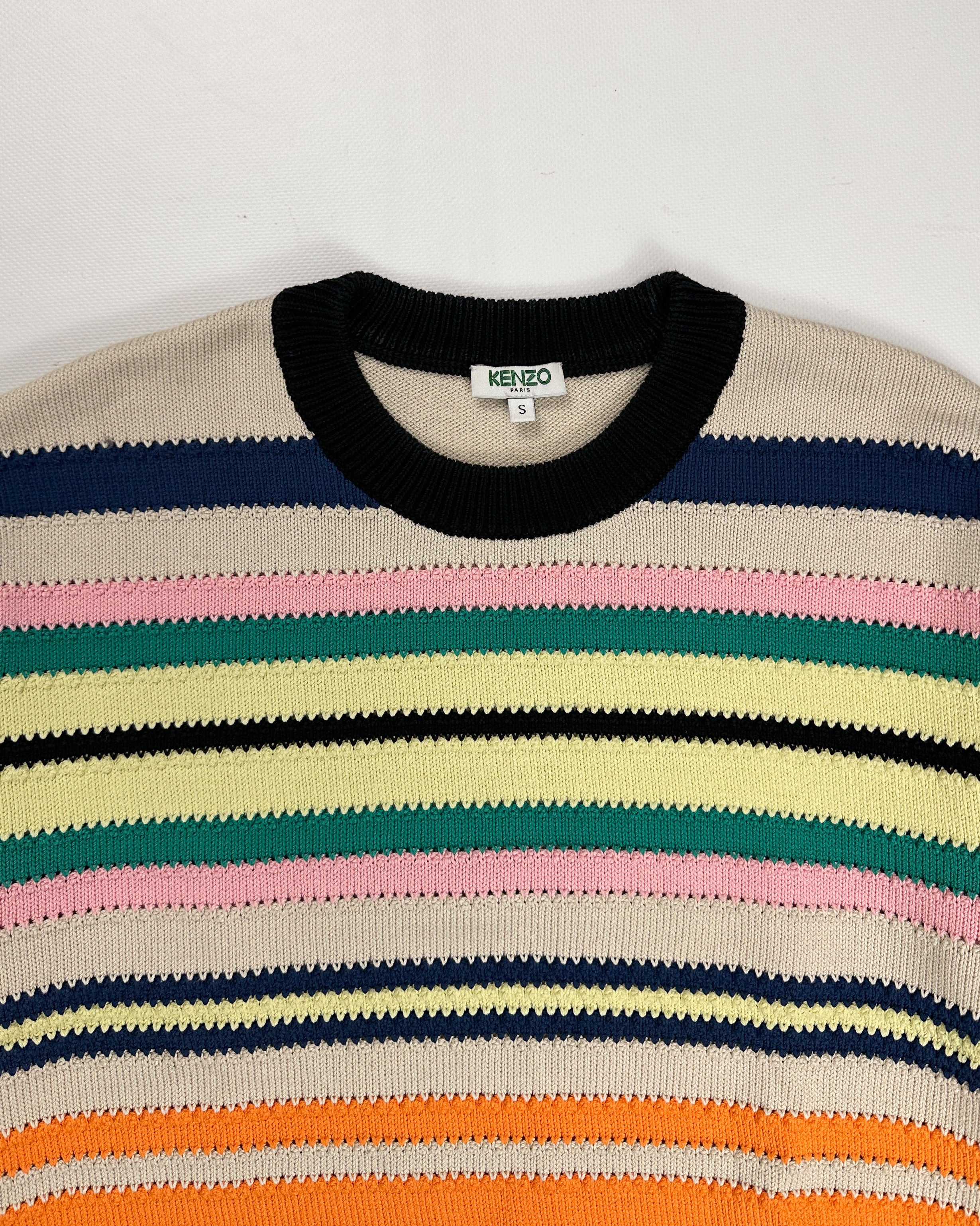 Kenzo Multicolor Stripes Knit 2000's - Vintagetts