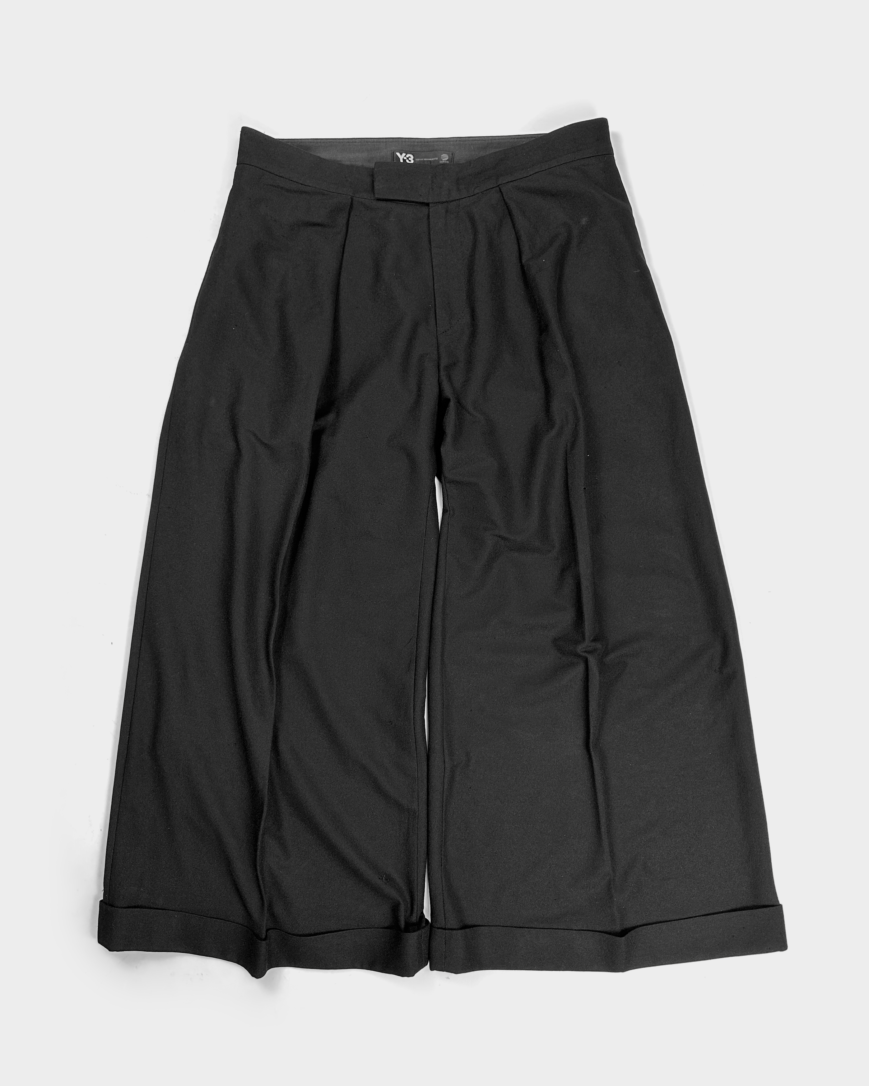 Yohji Yamamoto x Adidas (Y-3) Black Wide Leg Pants 2012