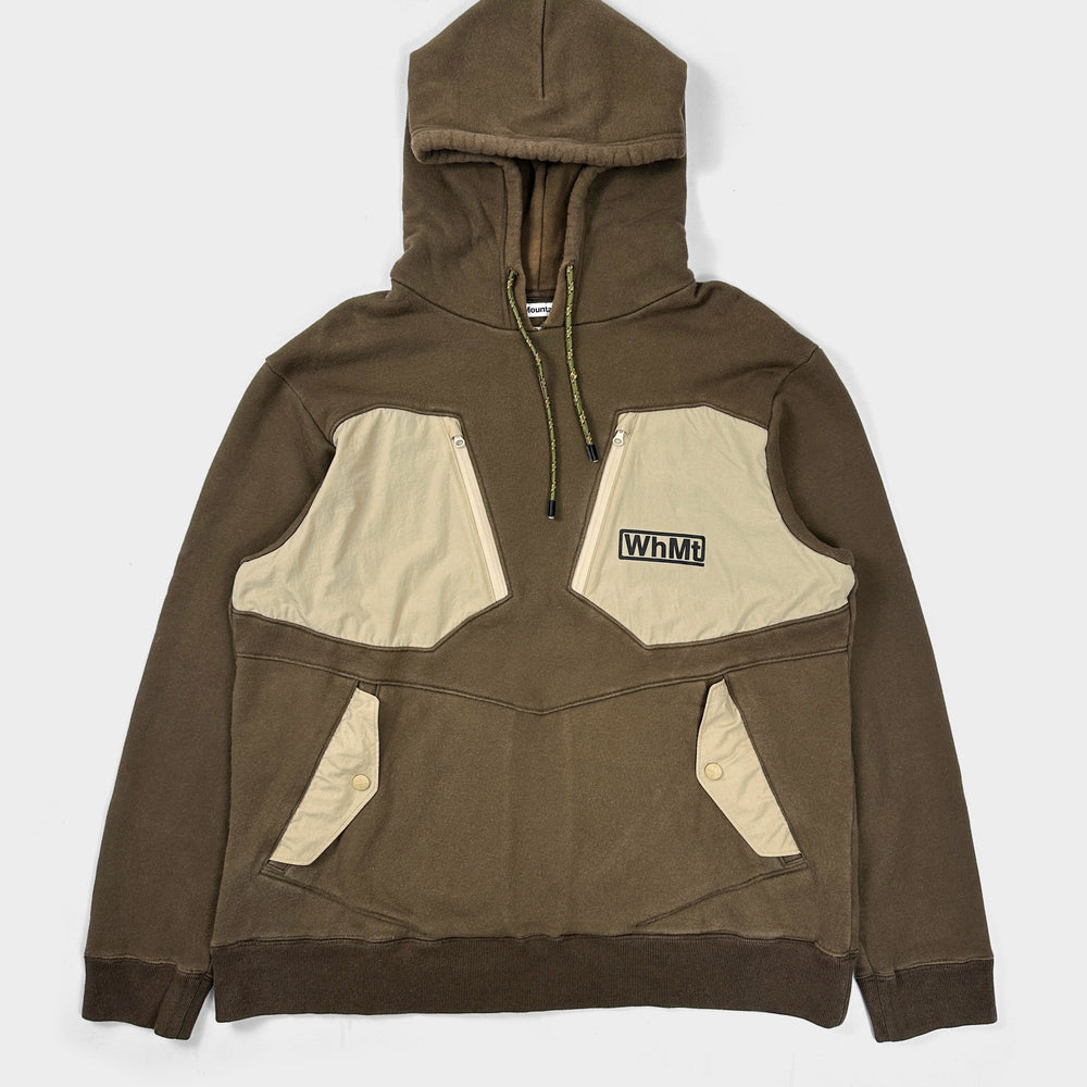 White Mountaneering 2-texture Brown Hoodie AW 2019