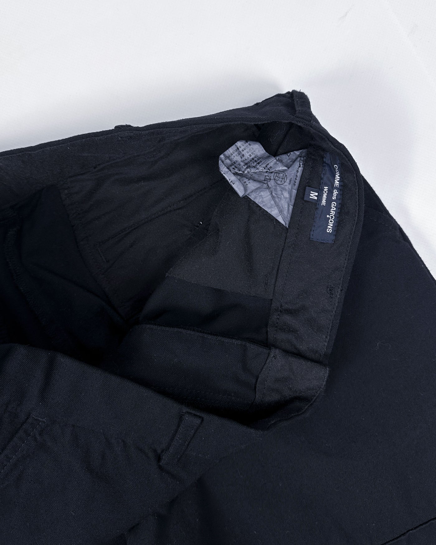 Comme des Garçons Homme Wide Leg Black Pants AW 2018