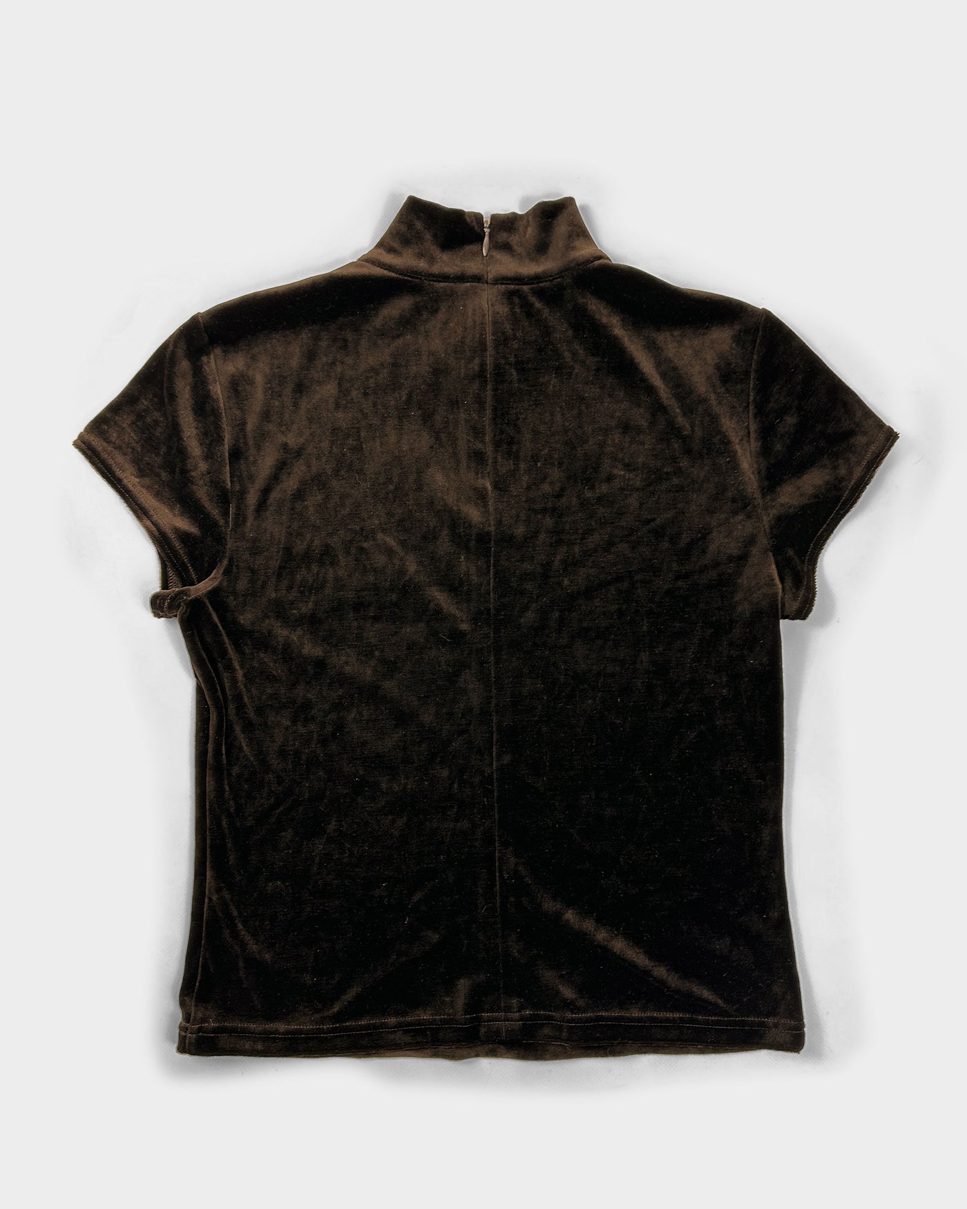 Hiroko Koshino Brown Velour Skirt + Top Set 1990's