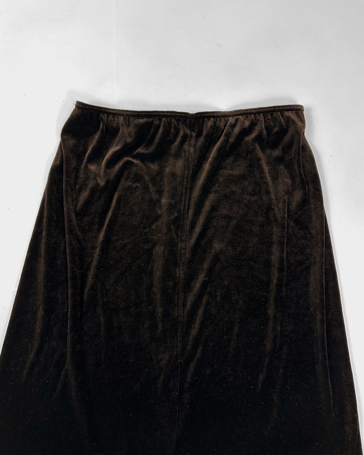 Hiroko Koshino Brown Velour Skirt + Top Set 1990's