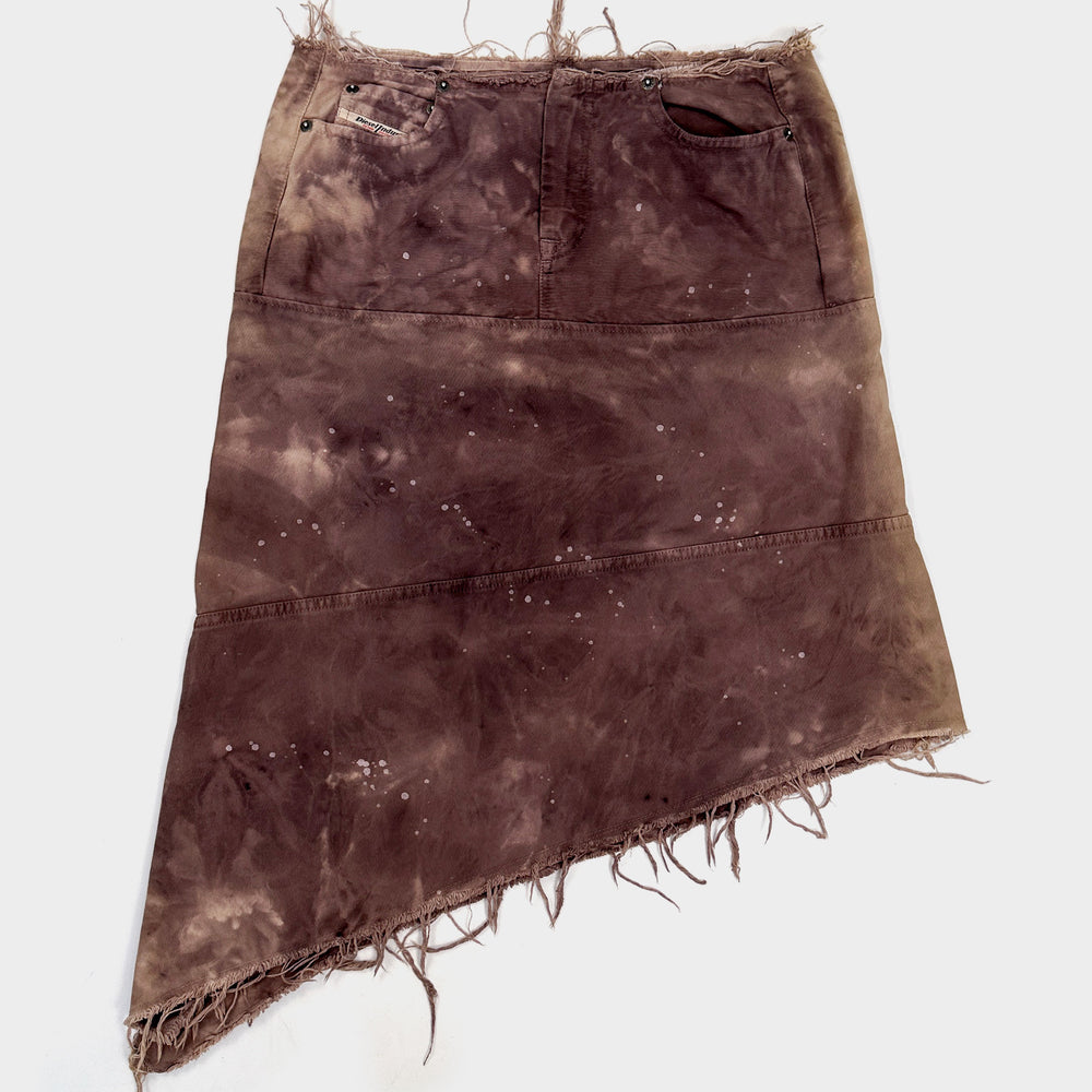 Diesel Distressed Purple Faded Skirt 2006