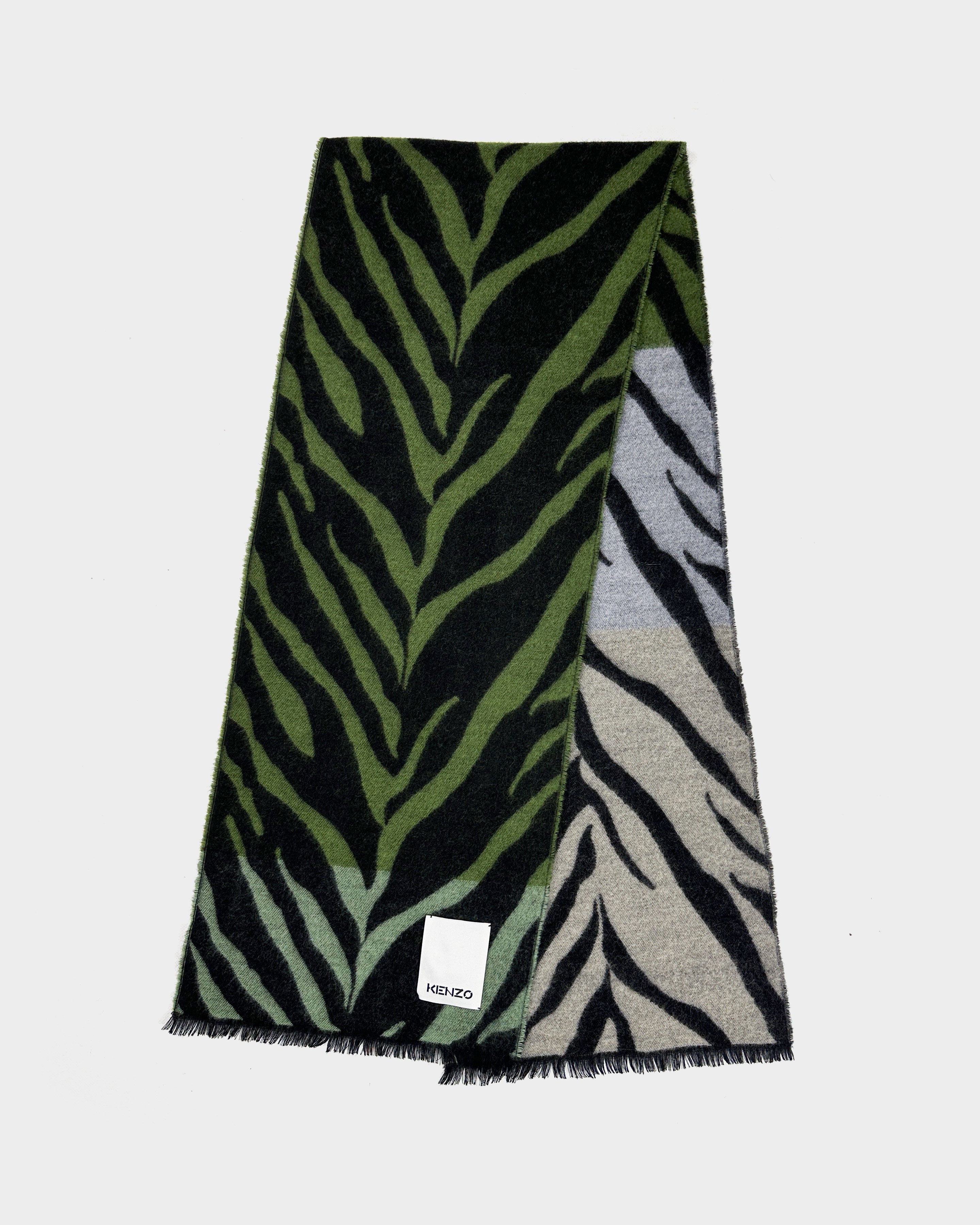 Kenzo 3-Tone zebra Prink Scarf 2000's - Vintagetts