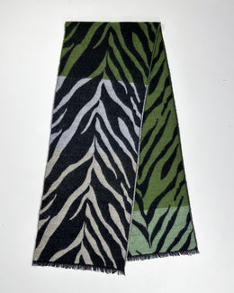 Kenzo 3-Tone zebra Prink Scarf 2000's