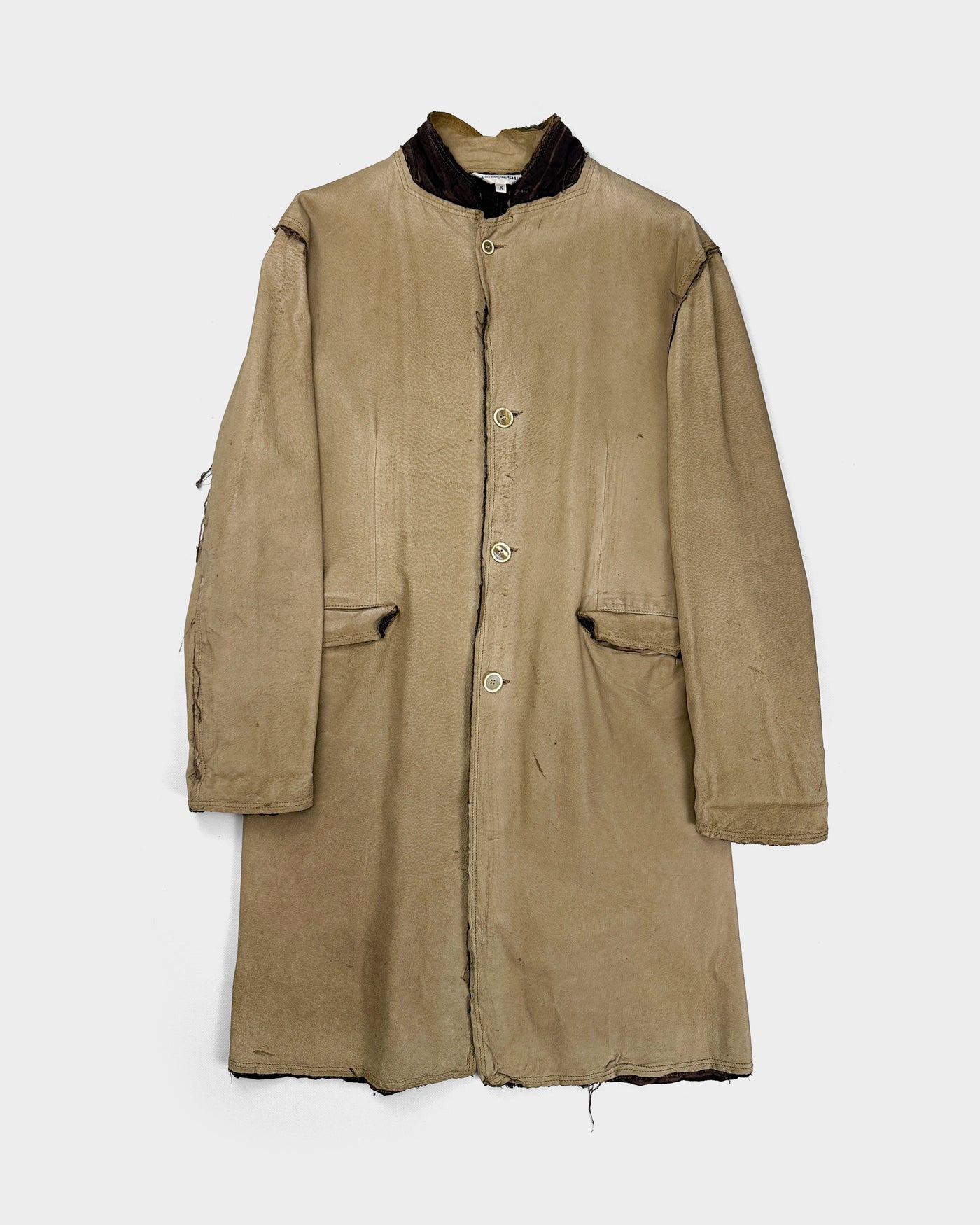 Comme des Garçons Shirt Leather Raw-edge Jacket F/W 2004