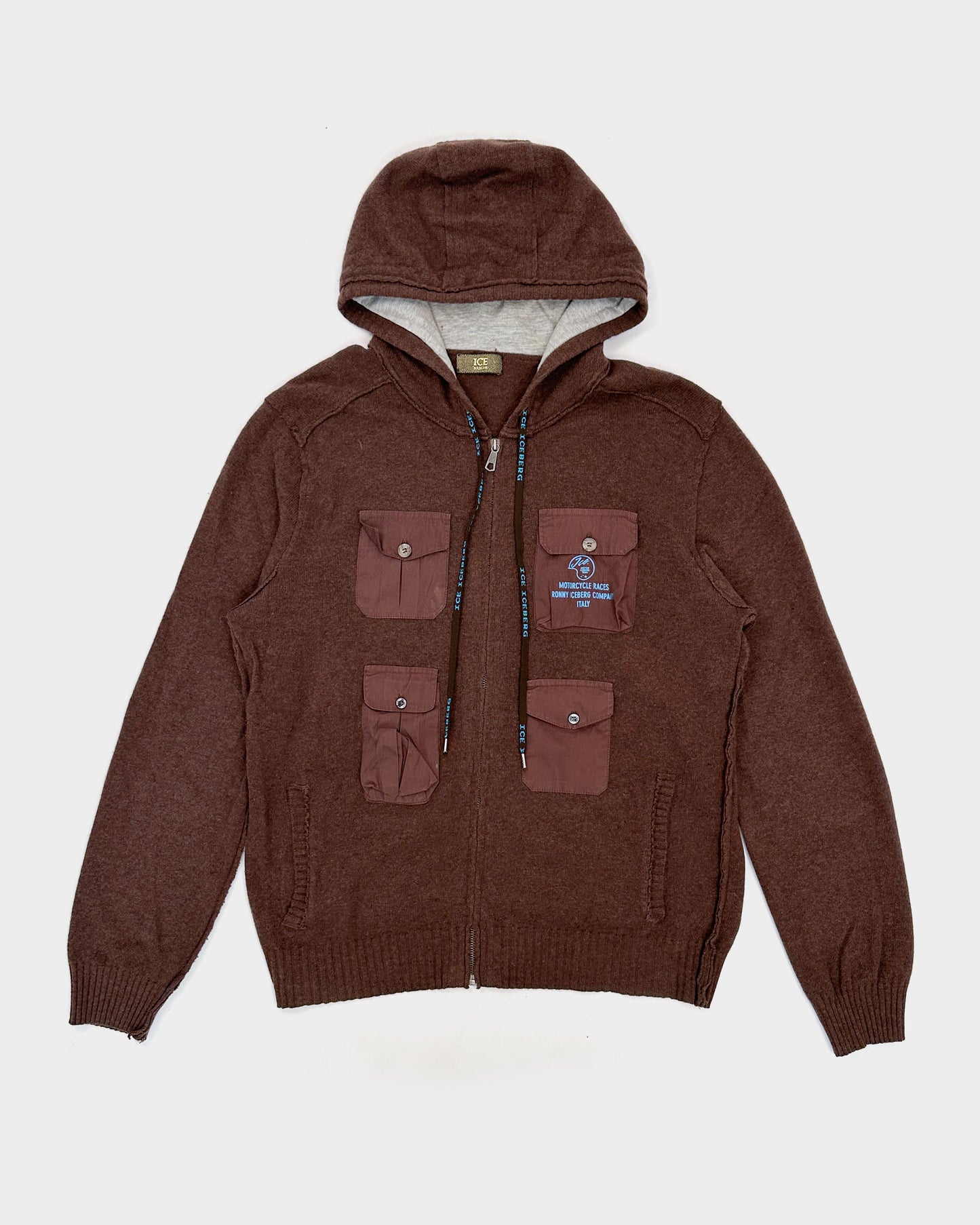 Iceberg Wool Zipped Hoodie 1990's