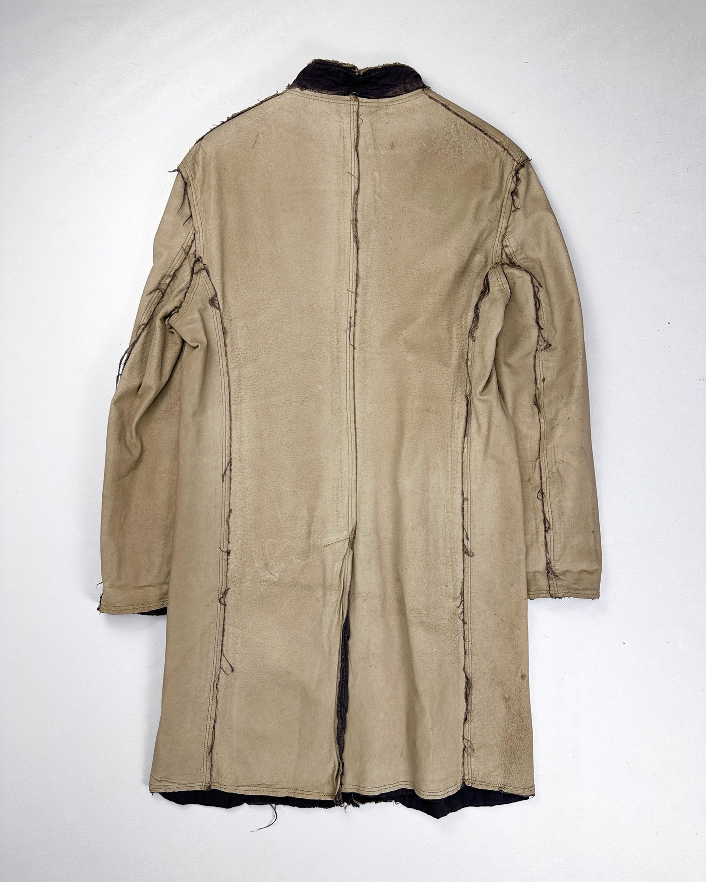 Comme des Garçons Shirt Leather Raw-edge Jacket F/W 2004