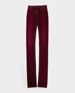 Vivienne Westwood Anglomania Extra-Long Burgundy Pants 1990's