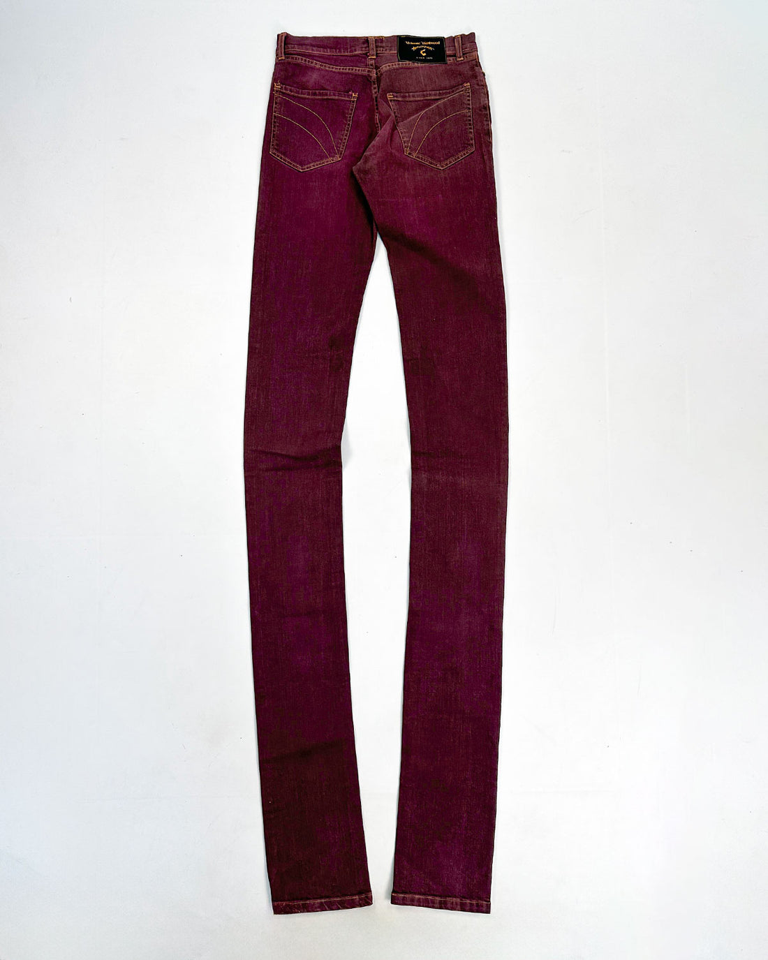 Vivienne Westwood Anglomania Extra-Long Burgundy Pants 1990's