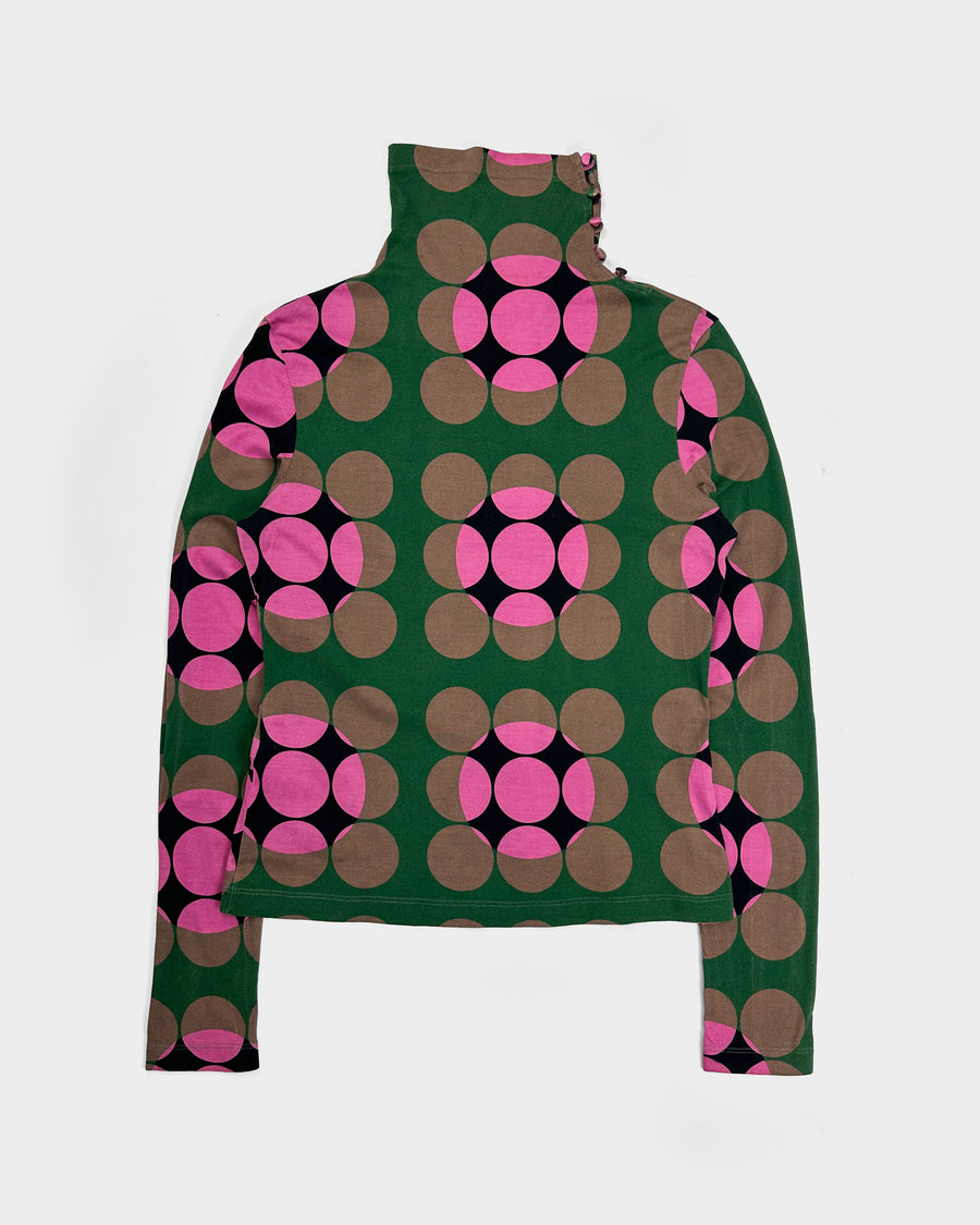 Marni Green Dots Pattern Elastic Top S/S 2003