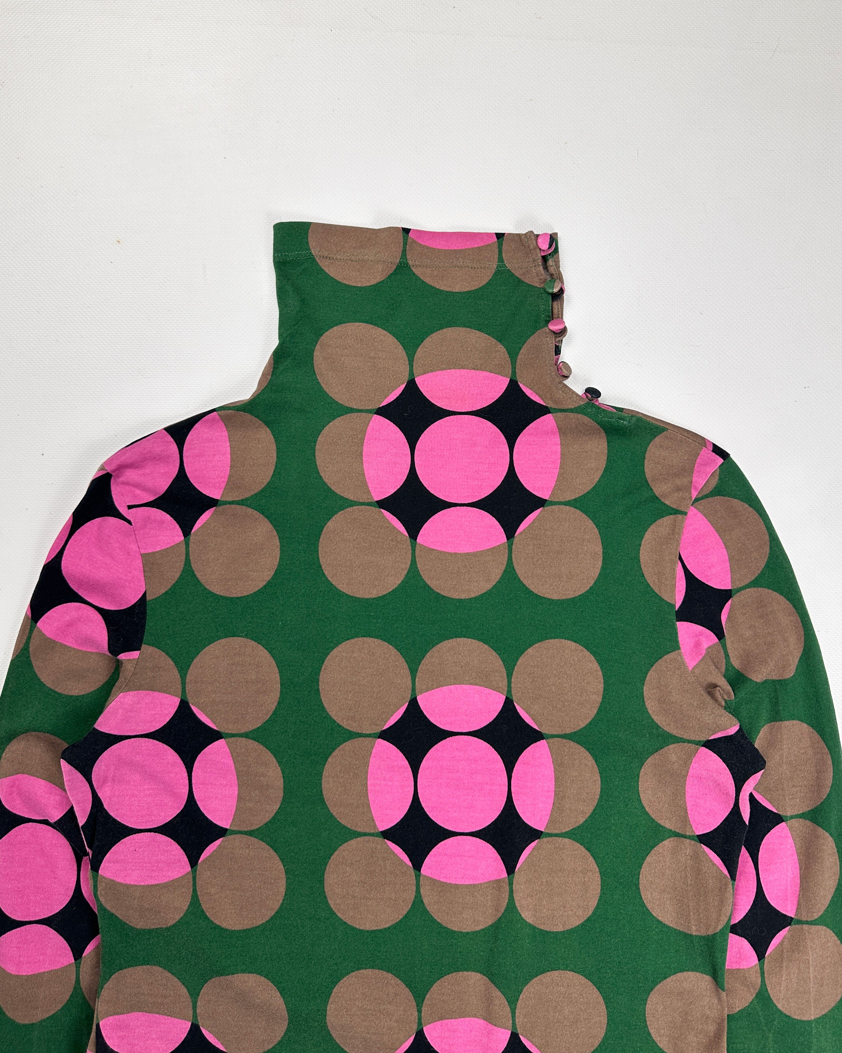 Marni Green Dots Pattern Elastic Top S/S 2003 - Vintagetts