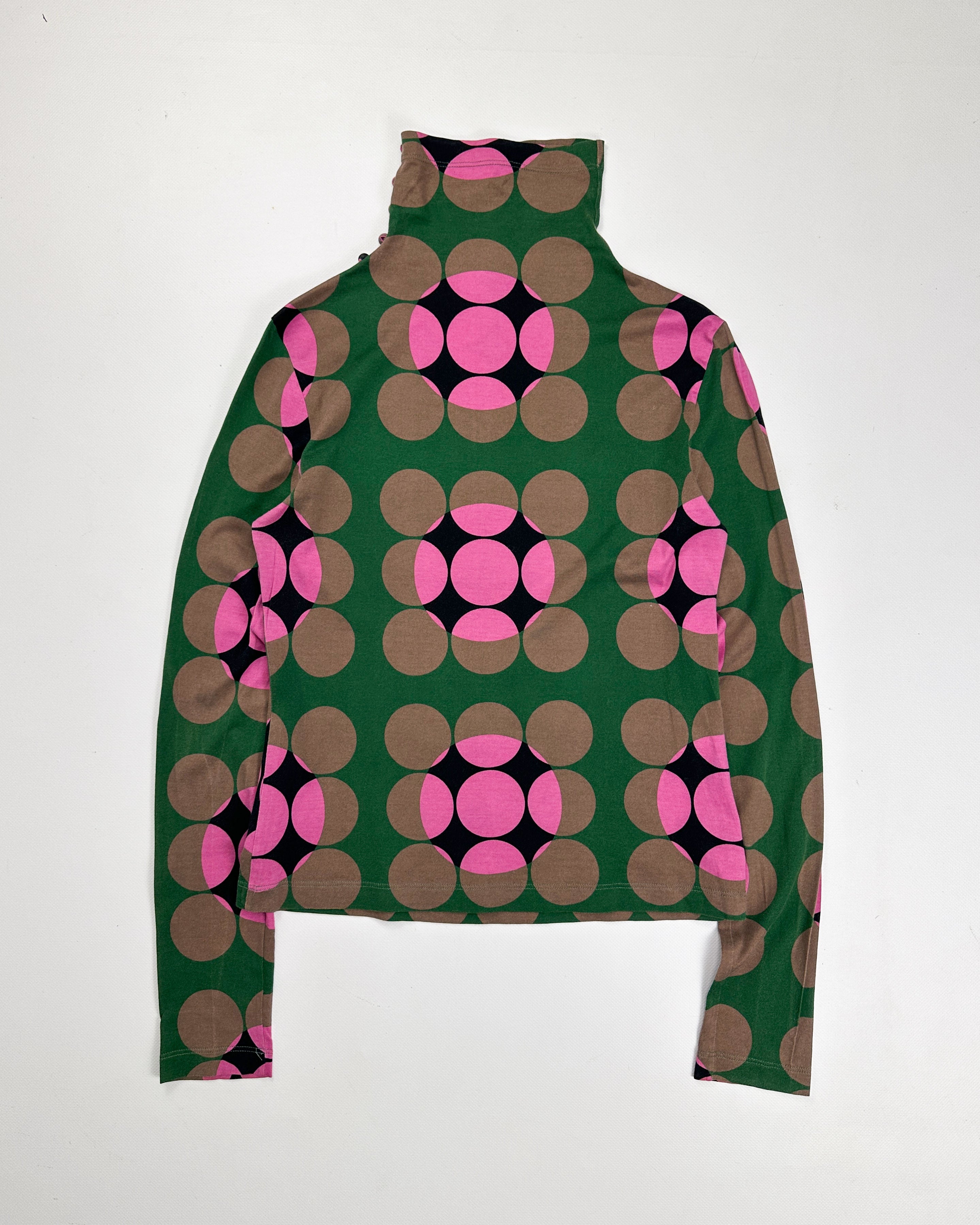 Marni Green Dots Pattern Elastic Top S/S 2003 - Vintagetts