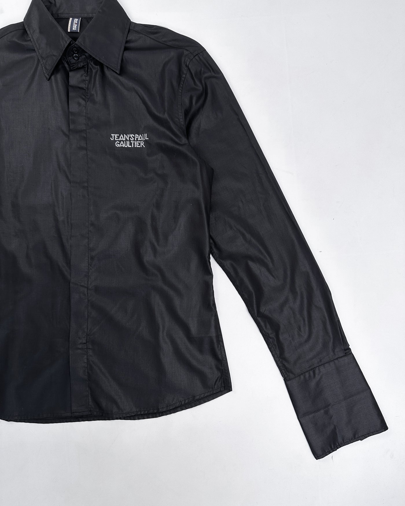 Jean Paul Gaultier Black Satin Shirt 1990's