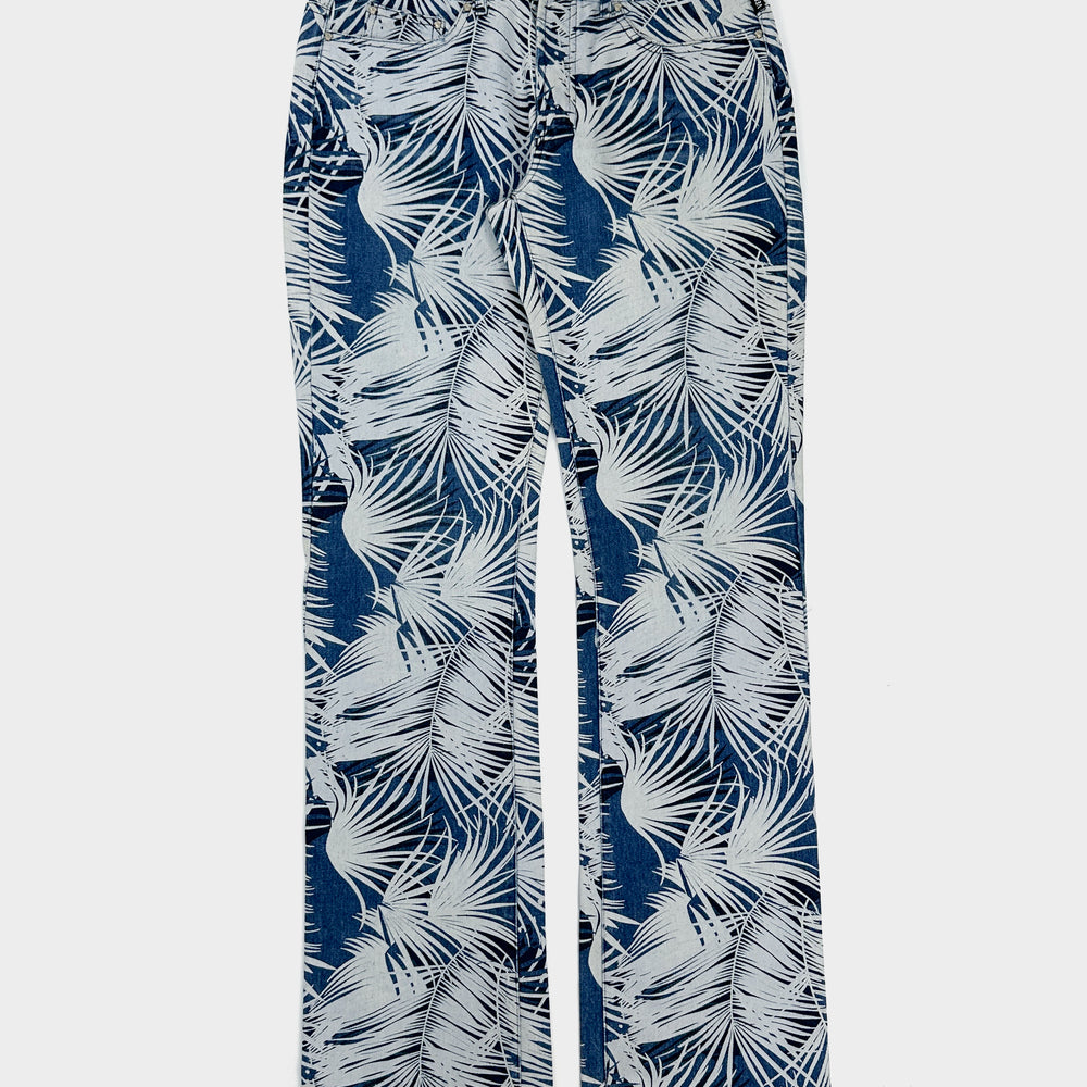 Versace Palm Trees Denim Pants 2003