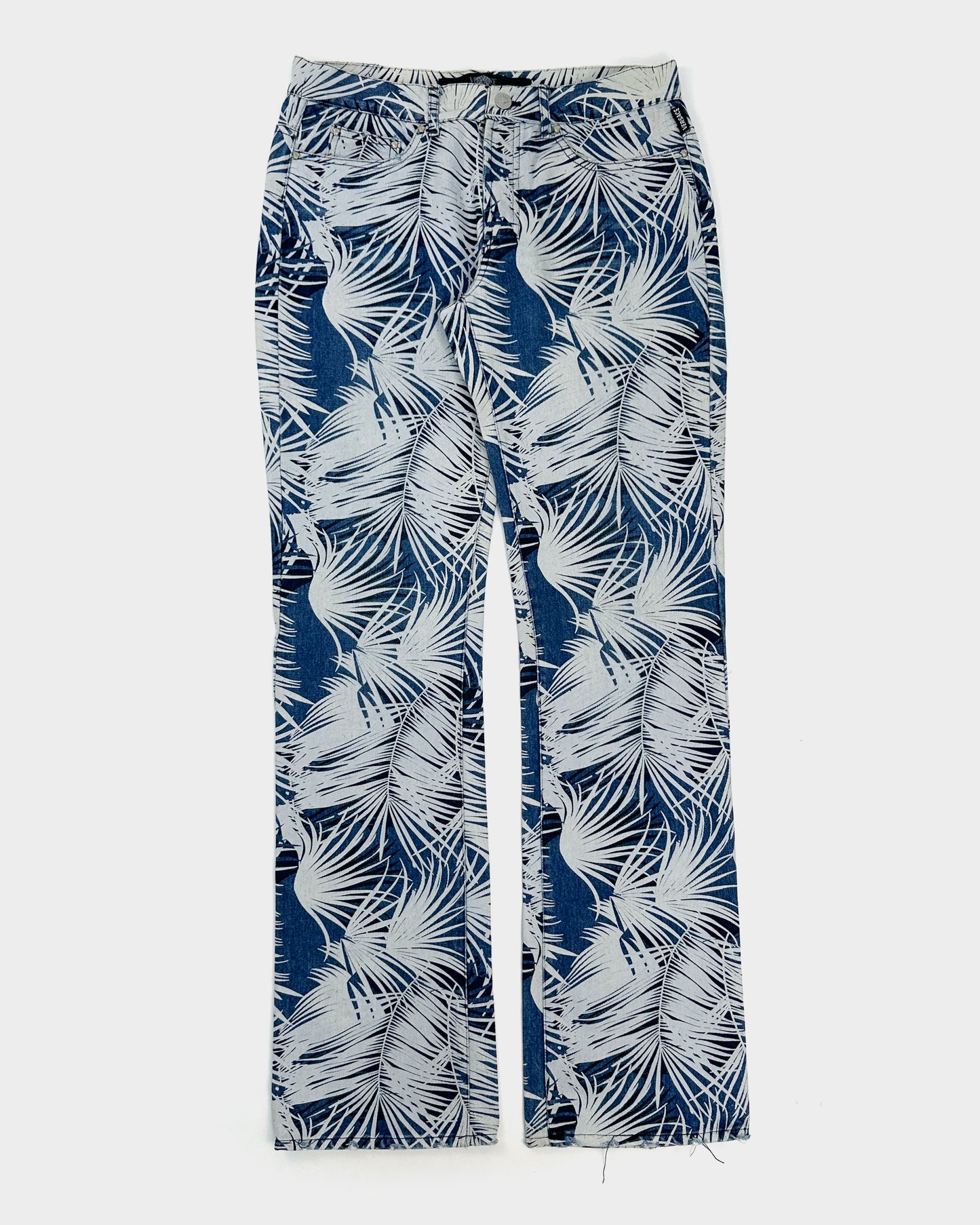 Versace Palm Trees Denim Pants 2003