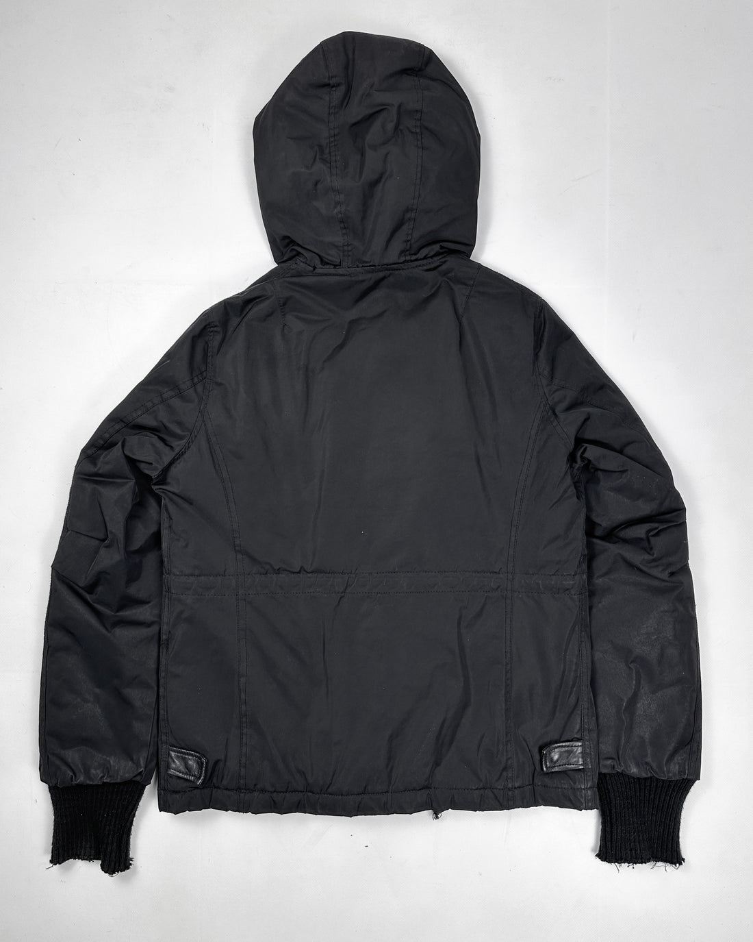 Giorgio Brato Nylon + Leather pockets utility Jacket 2000's