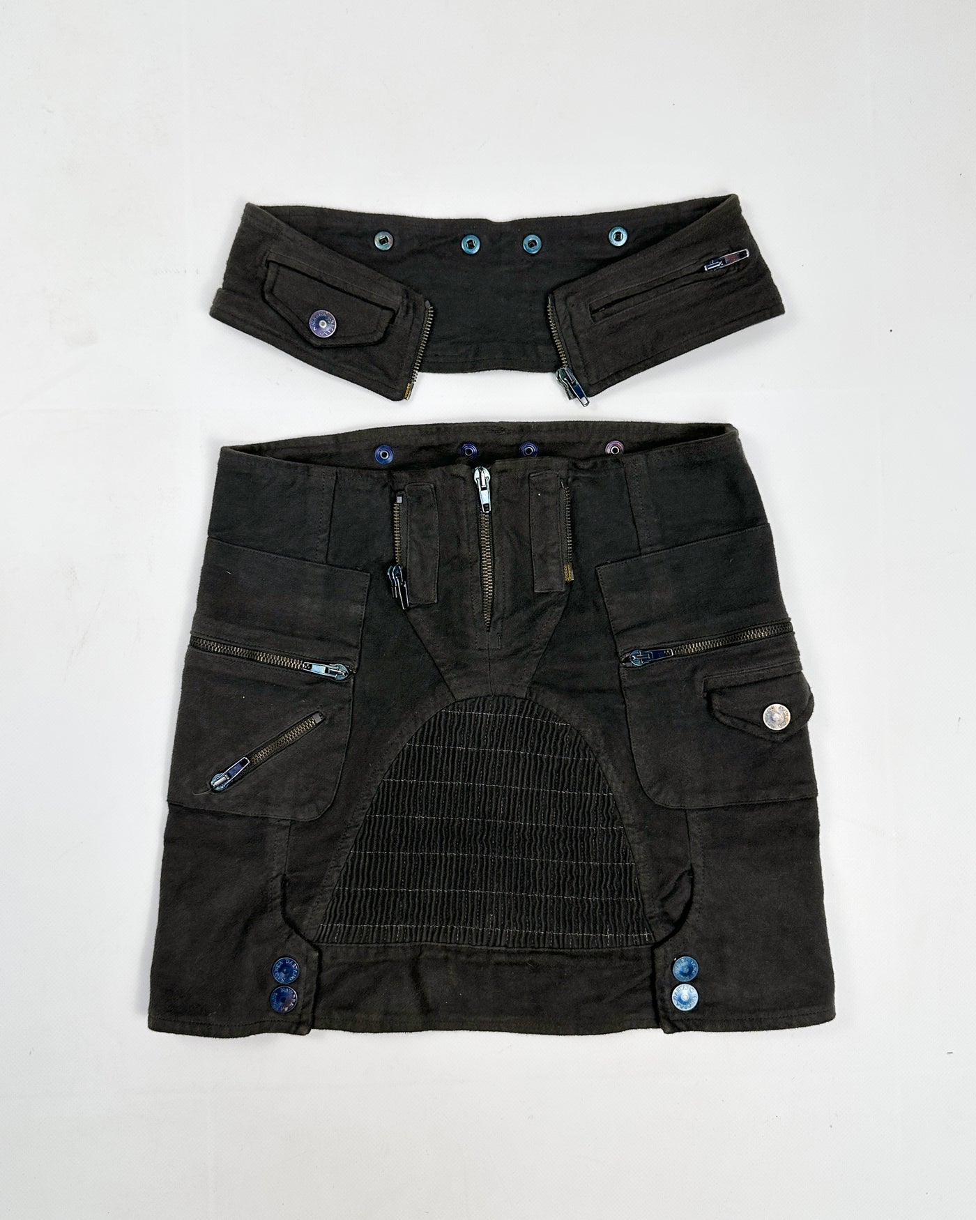 Gaetano Navarra Zipped Heavy Skirt 1990's