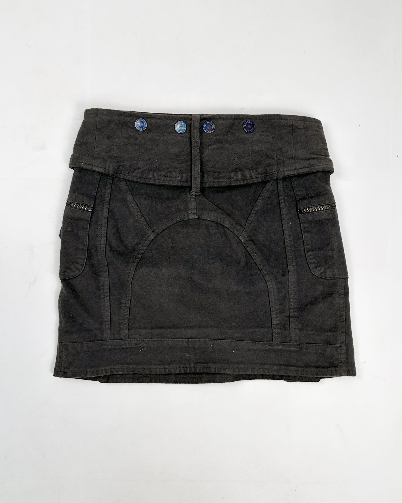 Gaetano Navarra Zipped Heavy Skirt 1990's