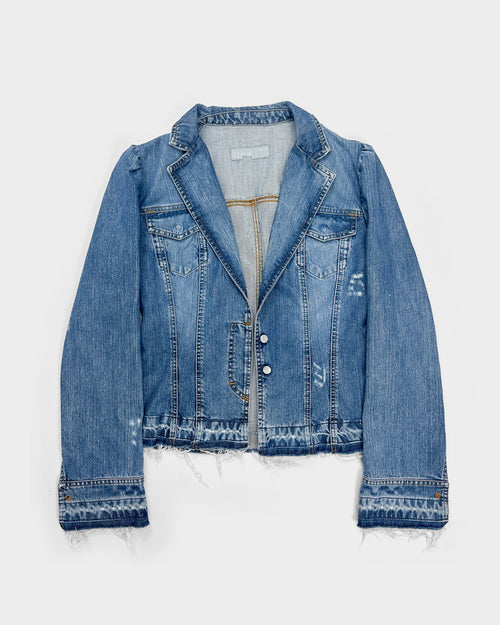Iceberg Jeans Distressed Denim Jacket 2000's - Vintagetts