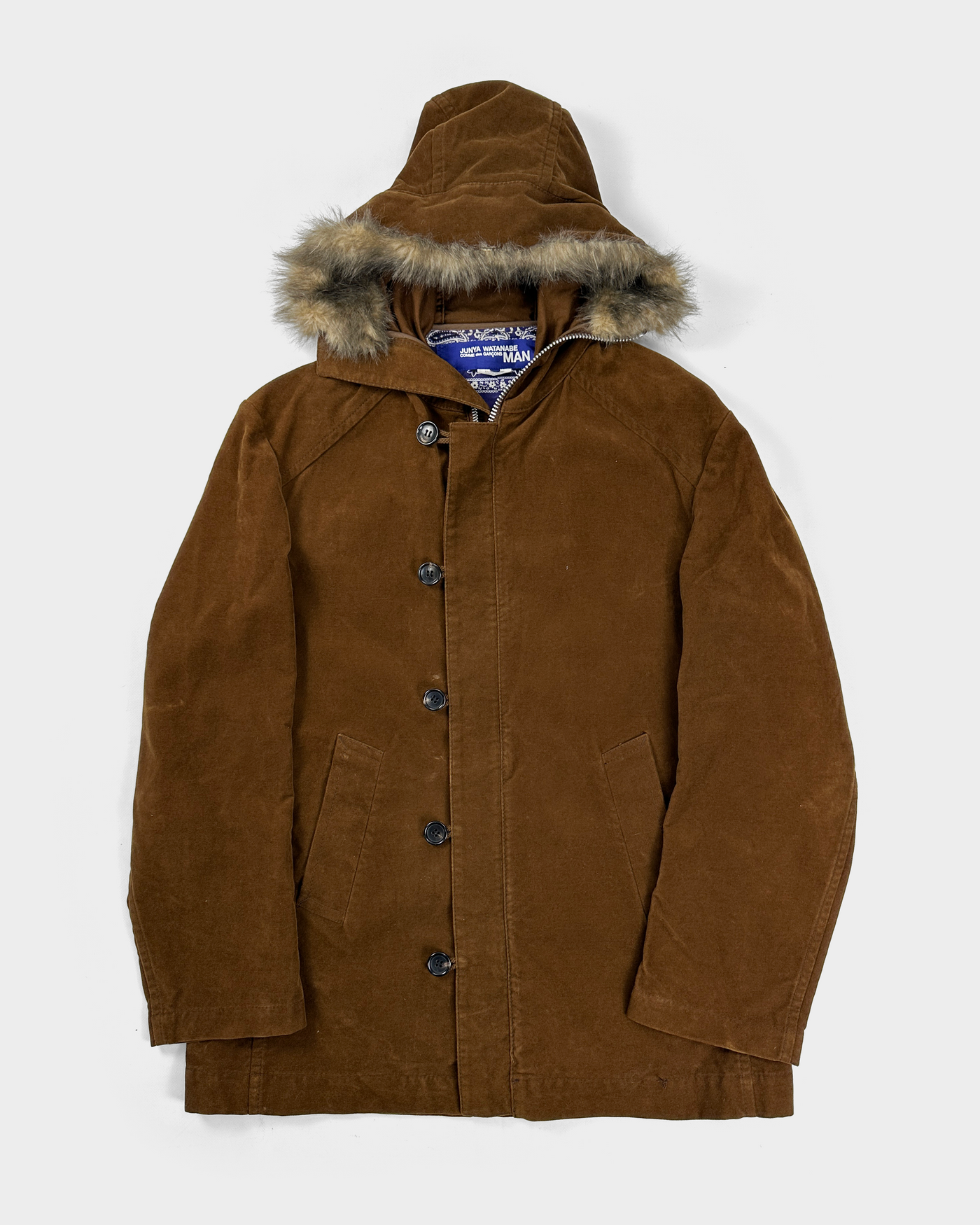 Junya Watanabe Man Brown Long Jacket 2003