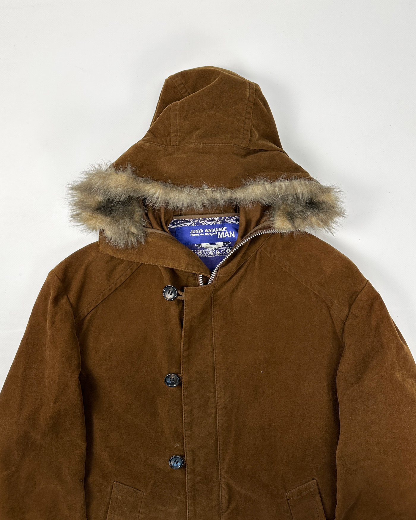 Junya Watanabe Man Brown Long Jacket 2003