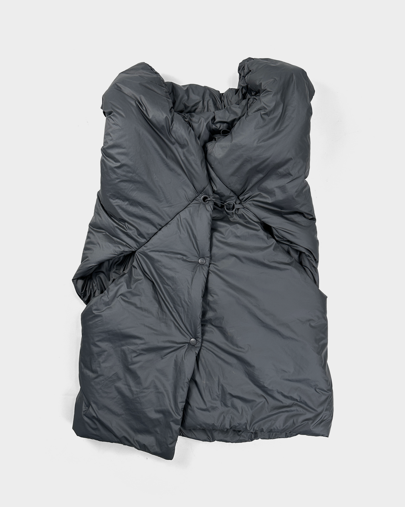 Ixos Irregular Grey Puffer Vest 2000's