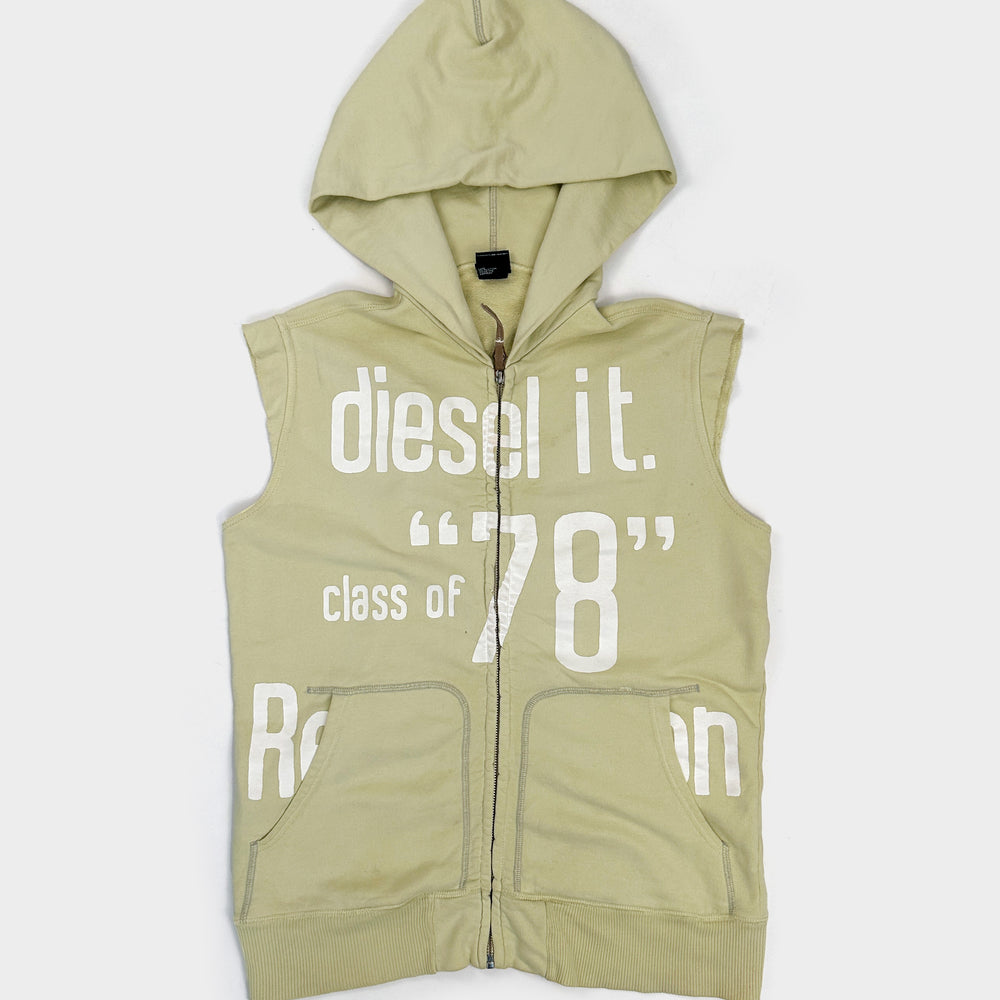 Diesel Sleeveless Zipped Hoodie 1990's