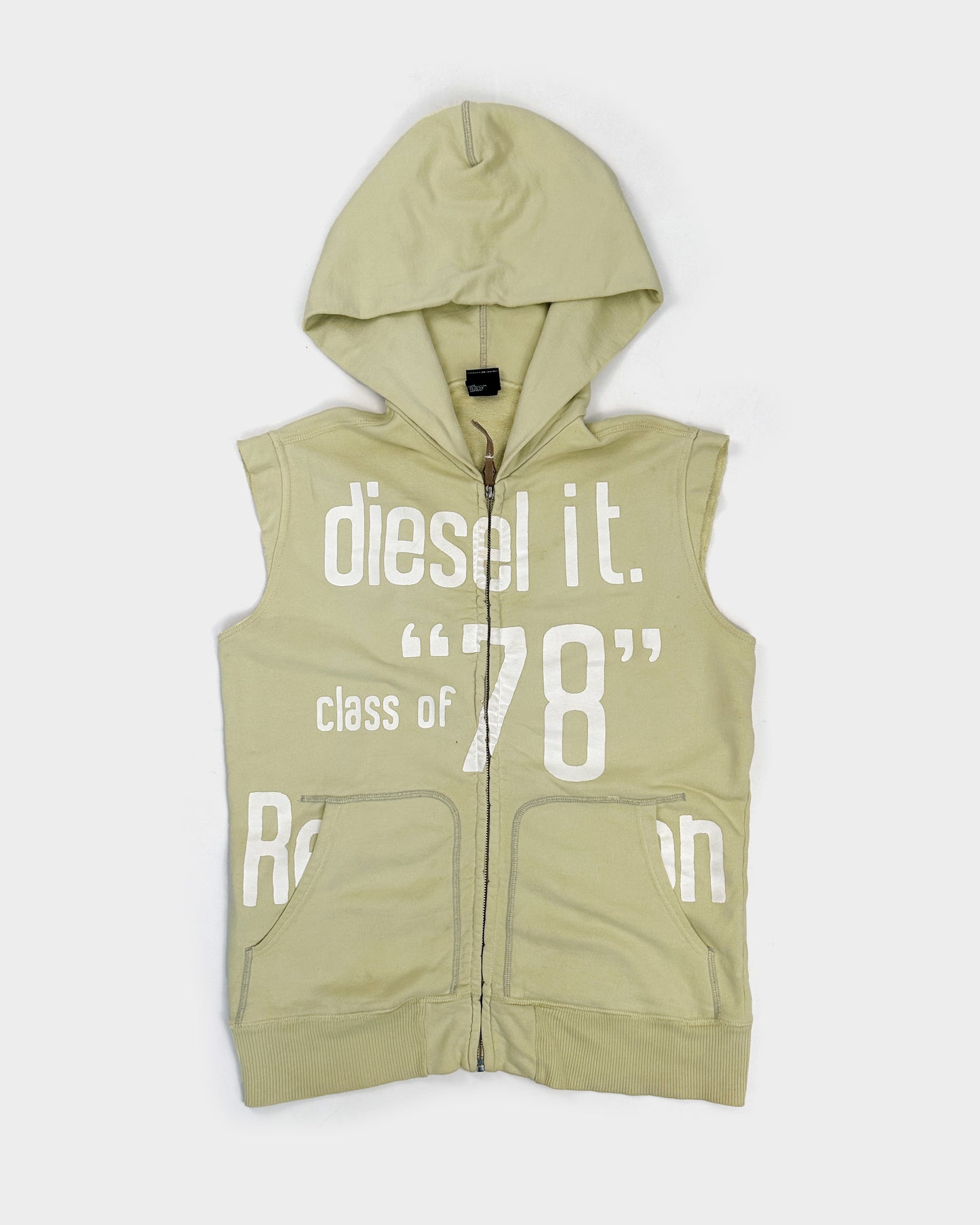 Diesel Sleeveless Zipped Hoodie 1990's