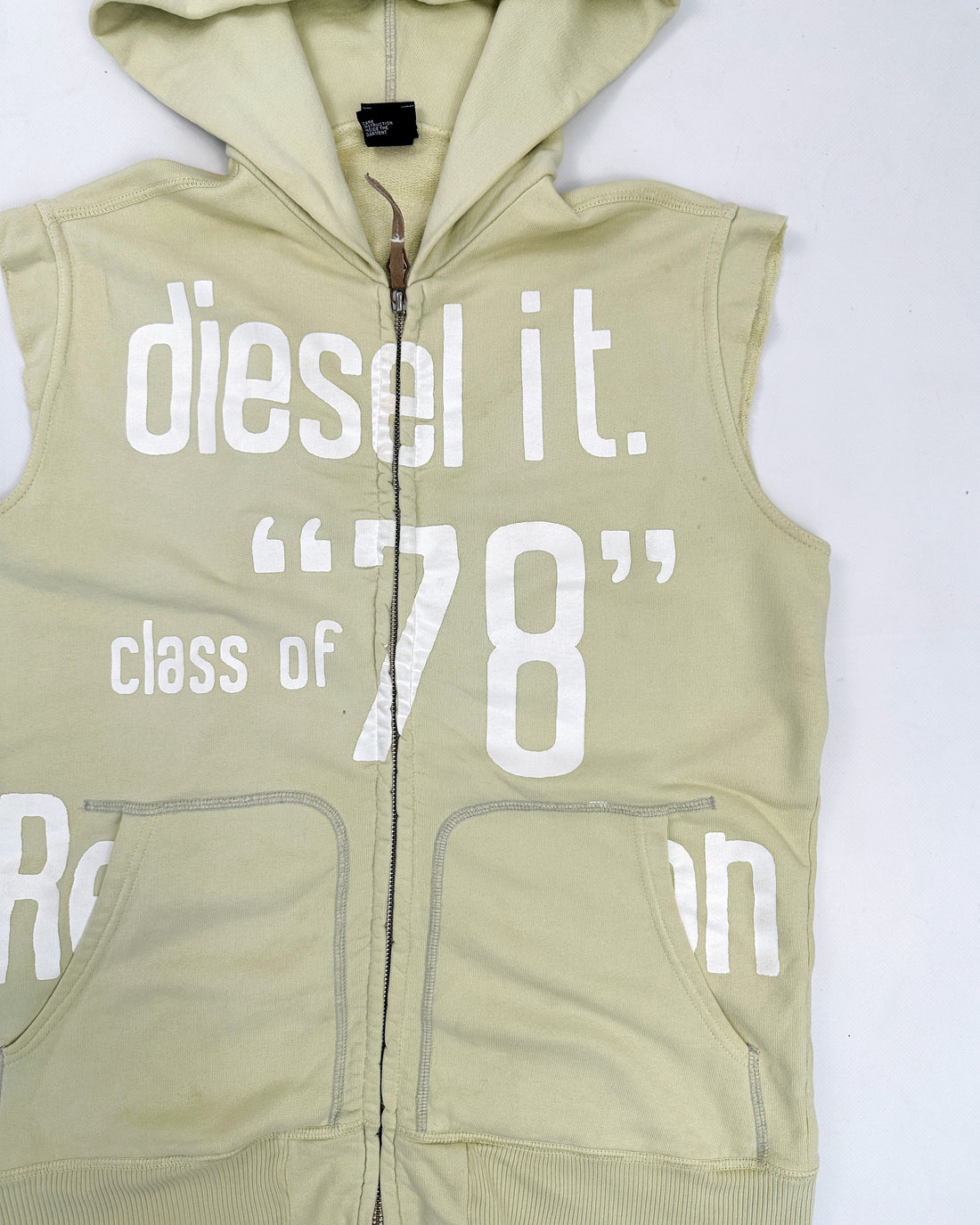 Diesel Sleeveless Zipped Hoodie 1990's