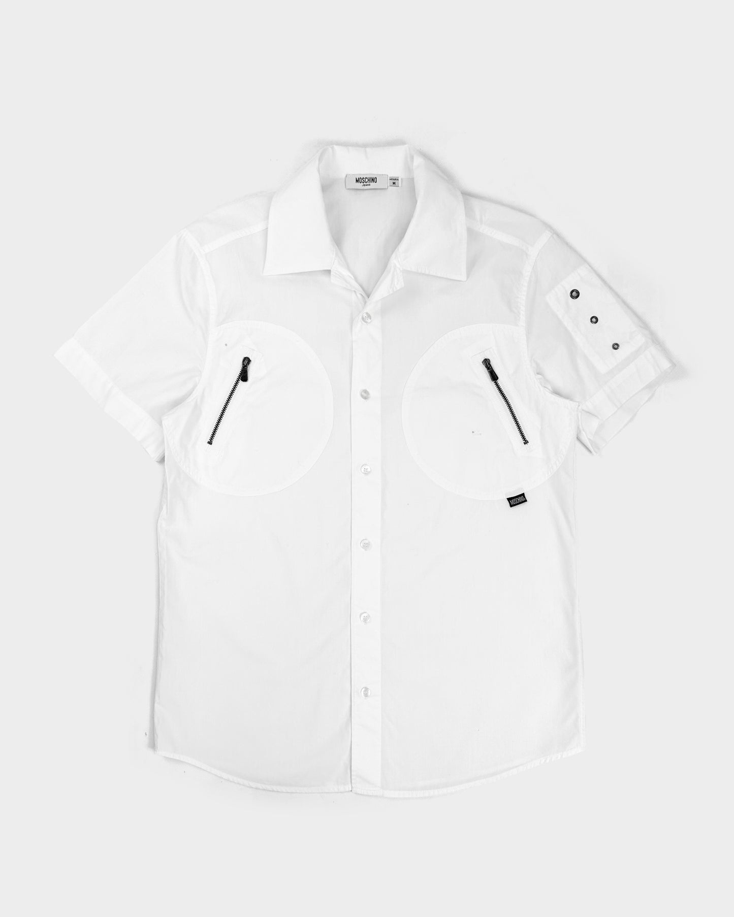 Moschino 2-Pocket White Shirt 1990's