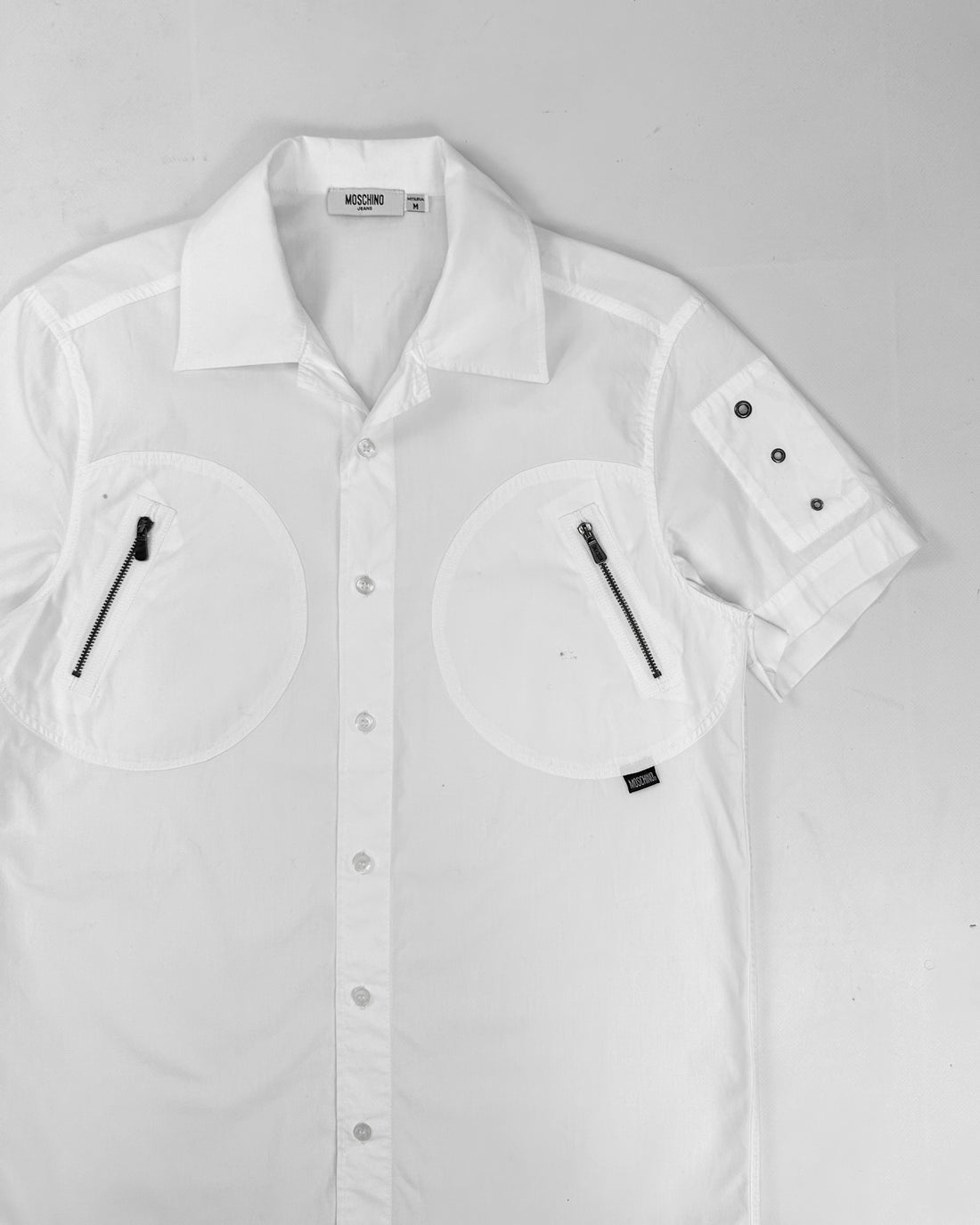 Moschino 2-Pocket White Shirt 1990's