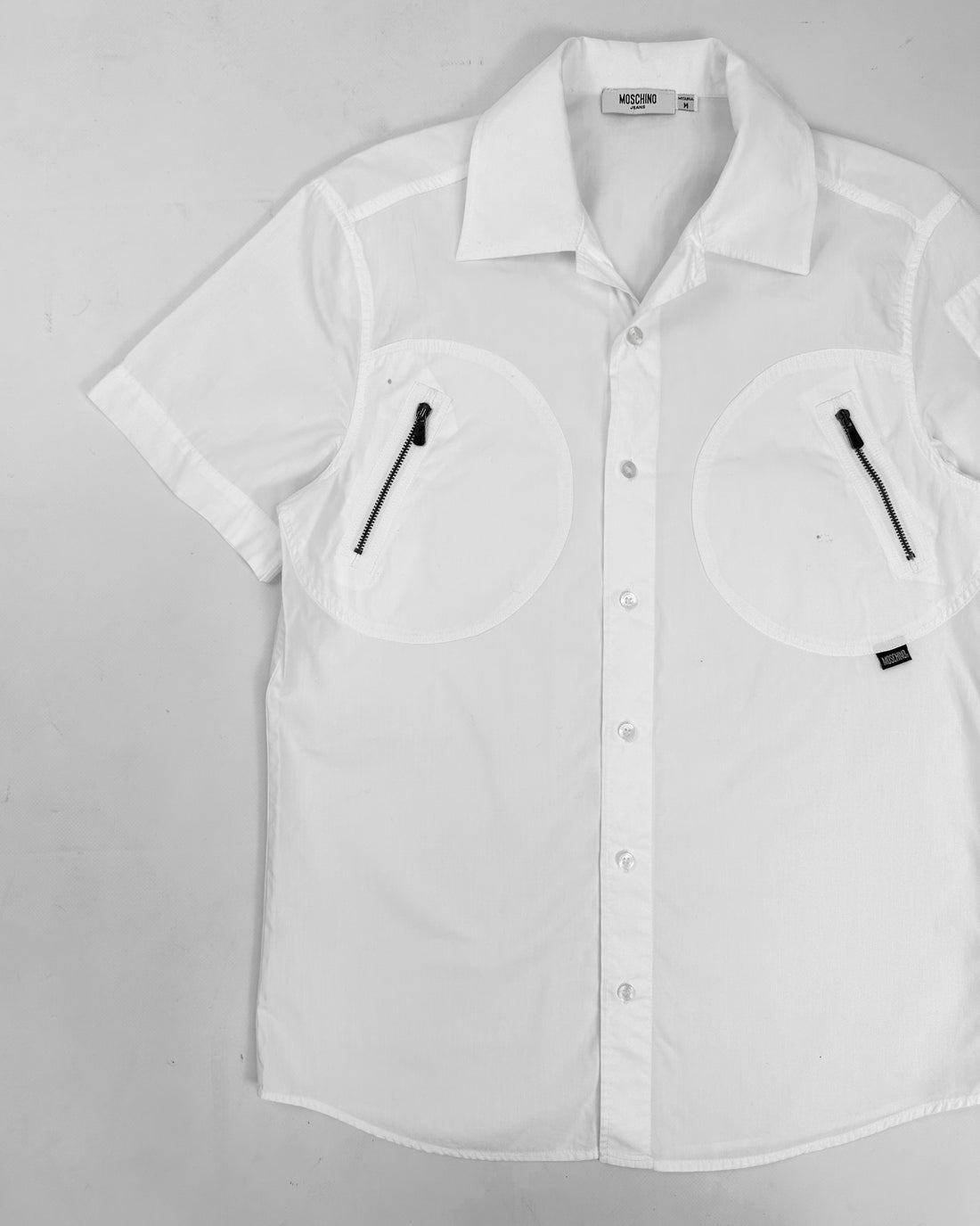 Moschino 2-Pocket White Shirt 1990's