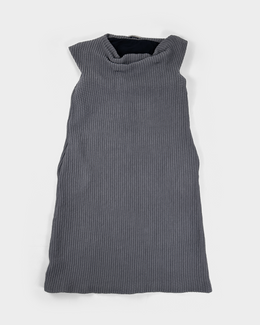 Bottega Veneta Wool + Silk Textured Grey Dress 20000's