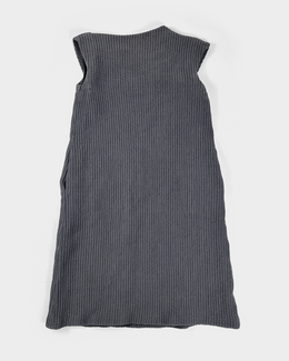 Bottega Veneta Wool + Silk Textured Grey Dress 20000's