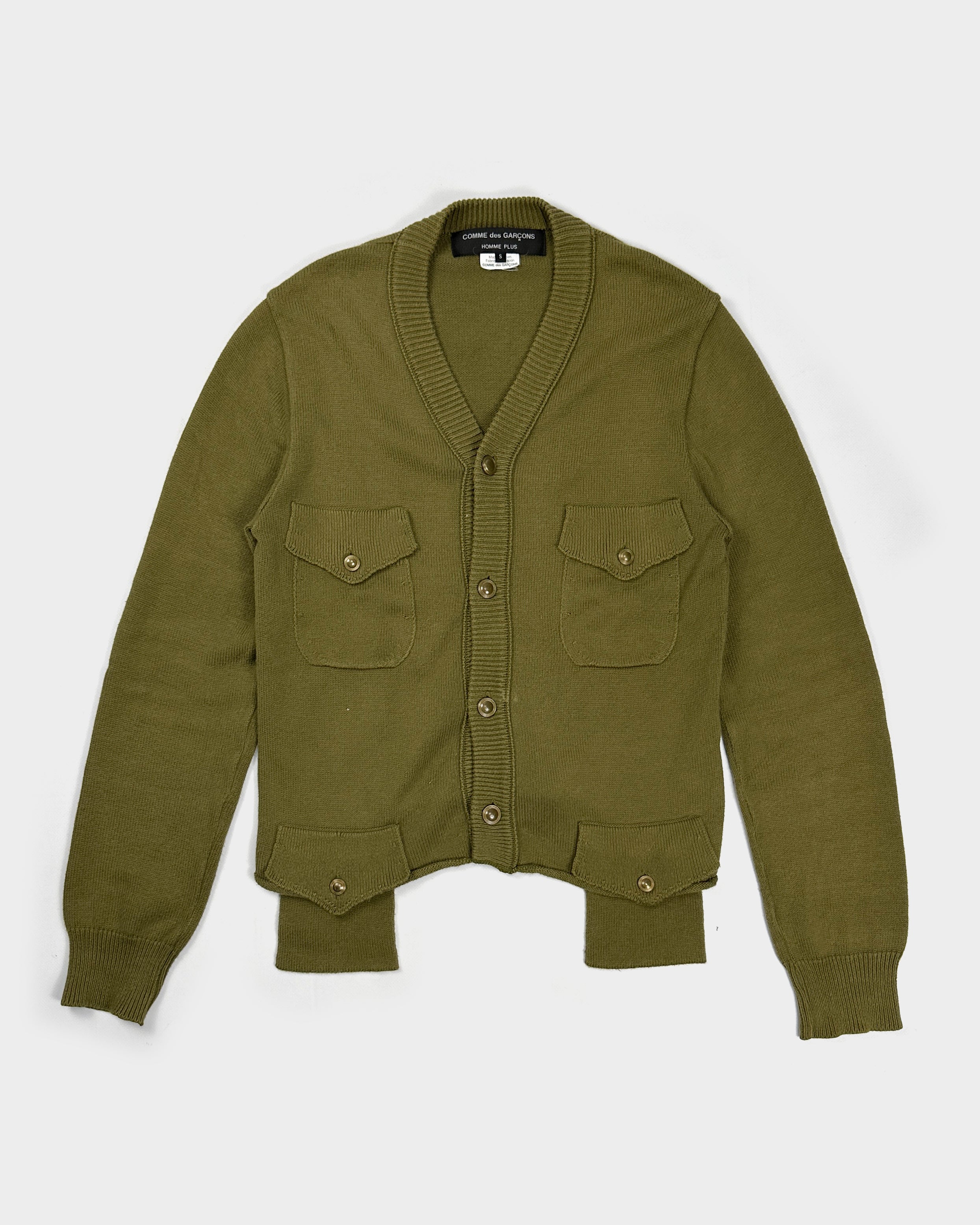 Comme des Garçons Homme Plus Deep Green Cardigan 2013