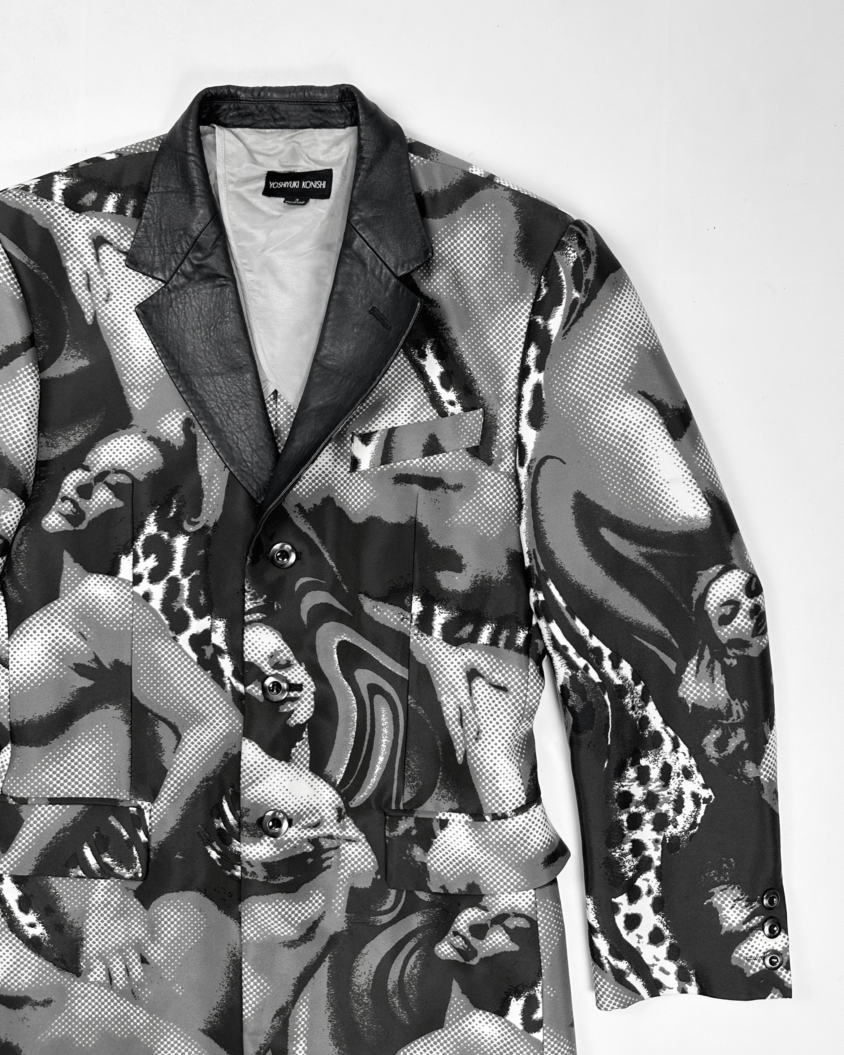 Yoshiyuki Konishi Printed Long Blazer 1990's