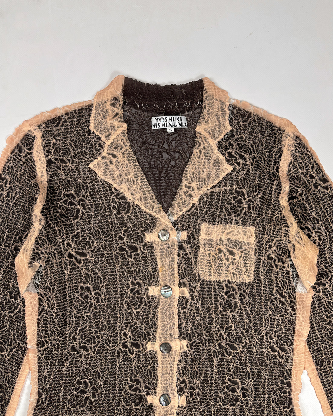 Yoshiki Hishinuma Textured Long Sleeve Shirt 1990's