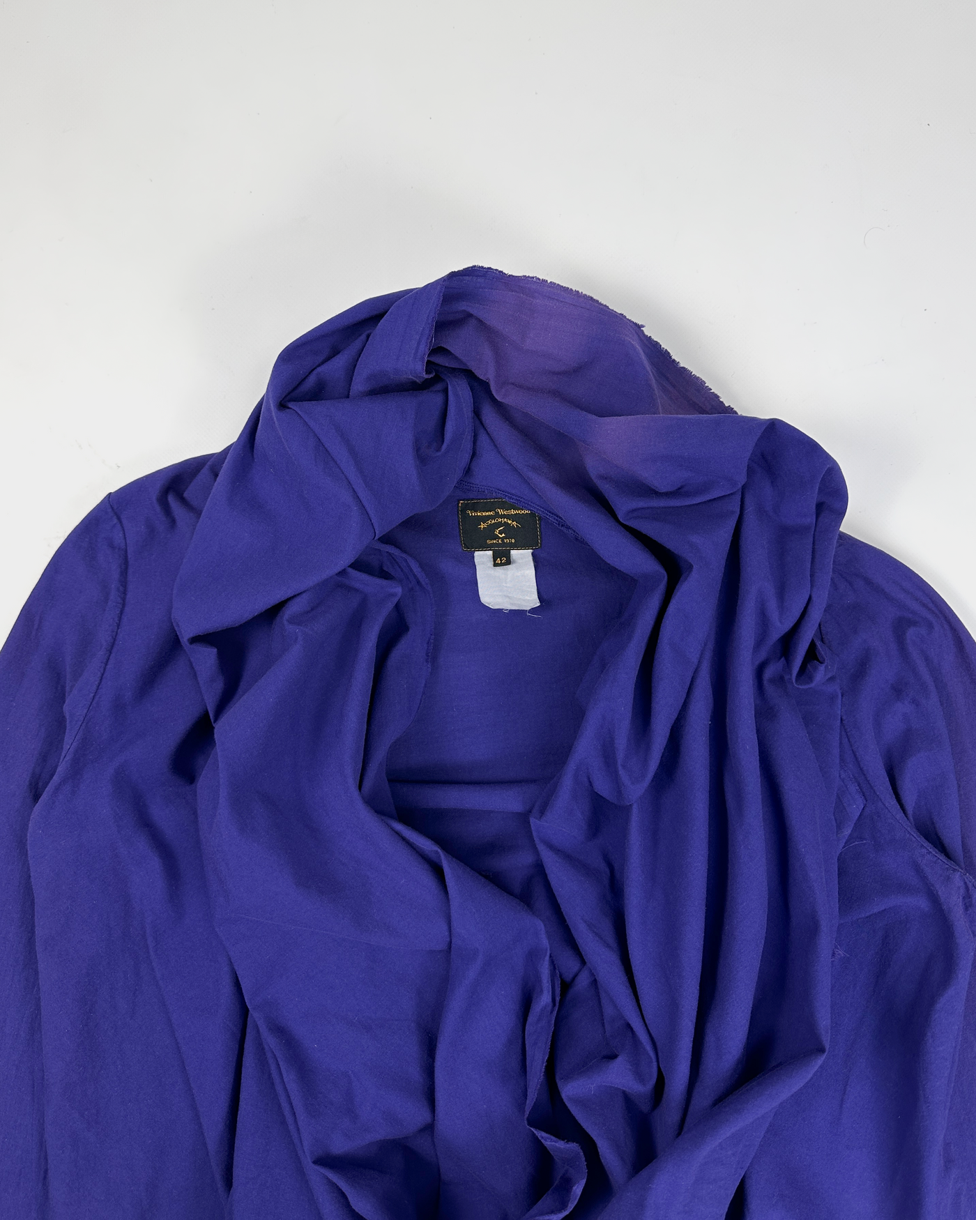 Vivienne Westwood Anglomania Rawedge Fabric Purple Top 1990's