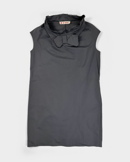 Marni Grey Light Silk-Textured Dress 2000's