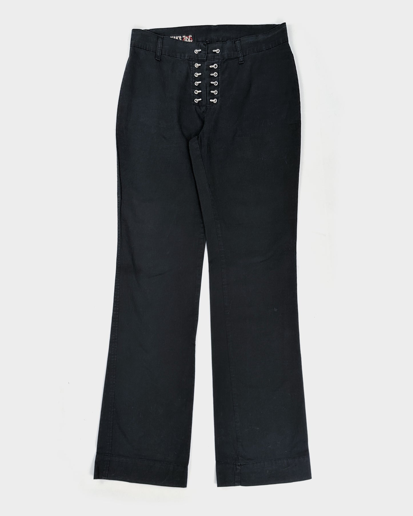 Jean Paul Gaultier Black Fastener Pants 2000's