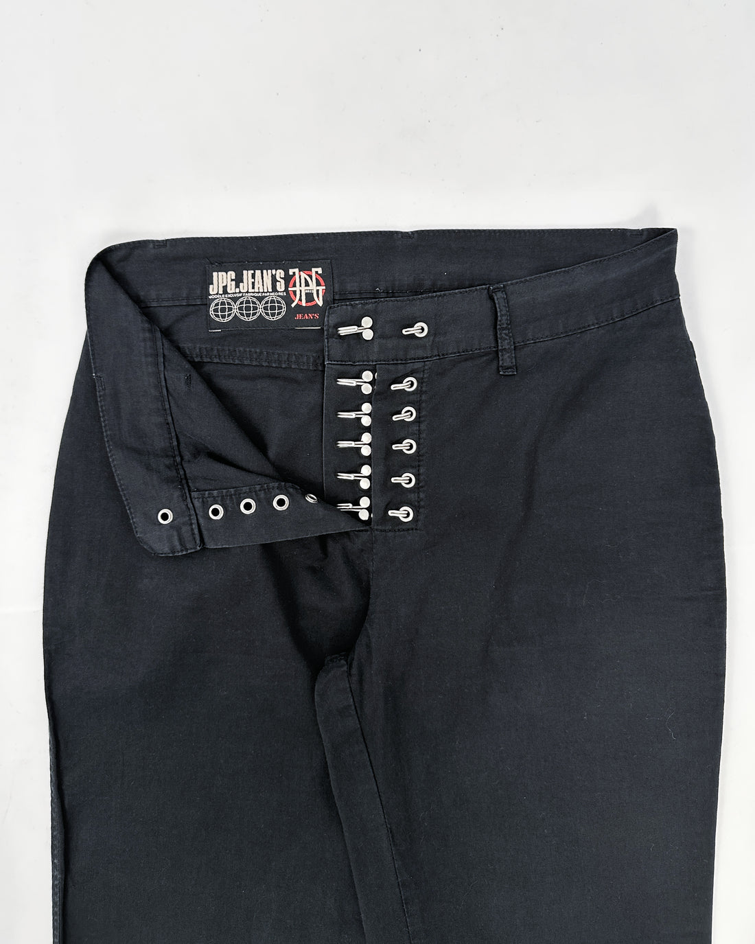 Jean Paul Gaultier Black Fastener Pants 2000's