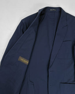Louis Vuitton Textured Navy Blue Blazer 2000's