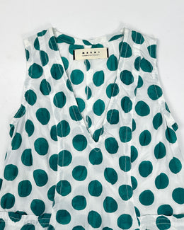 Marni Green Dots Cotton Light Dress Summer 2011
